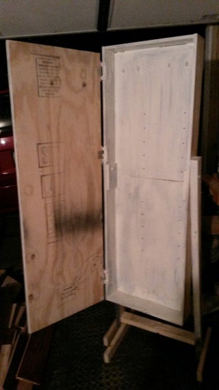 Diy Standing Jewelry Case W Mirror Door 8 Steps With Pictures Instructables Diy Standing Jewelry Case W Mirror, How To Make A Stand Up Mirror Jewelry Box