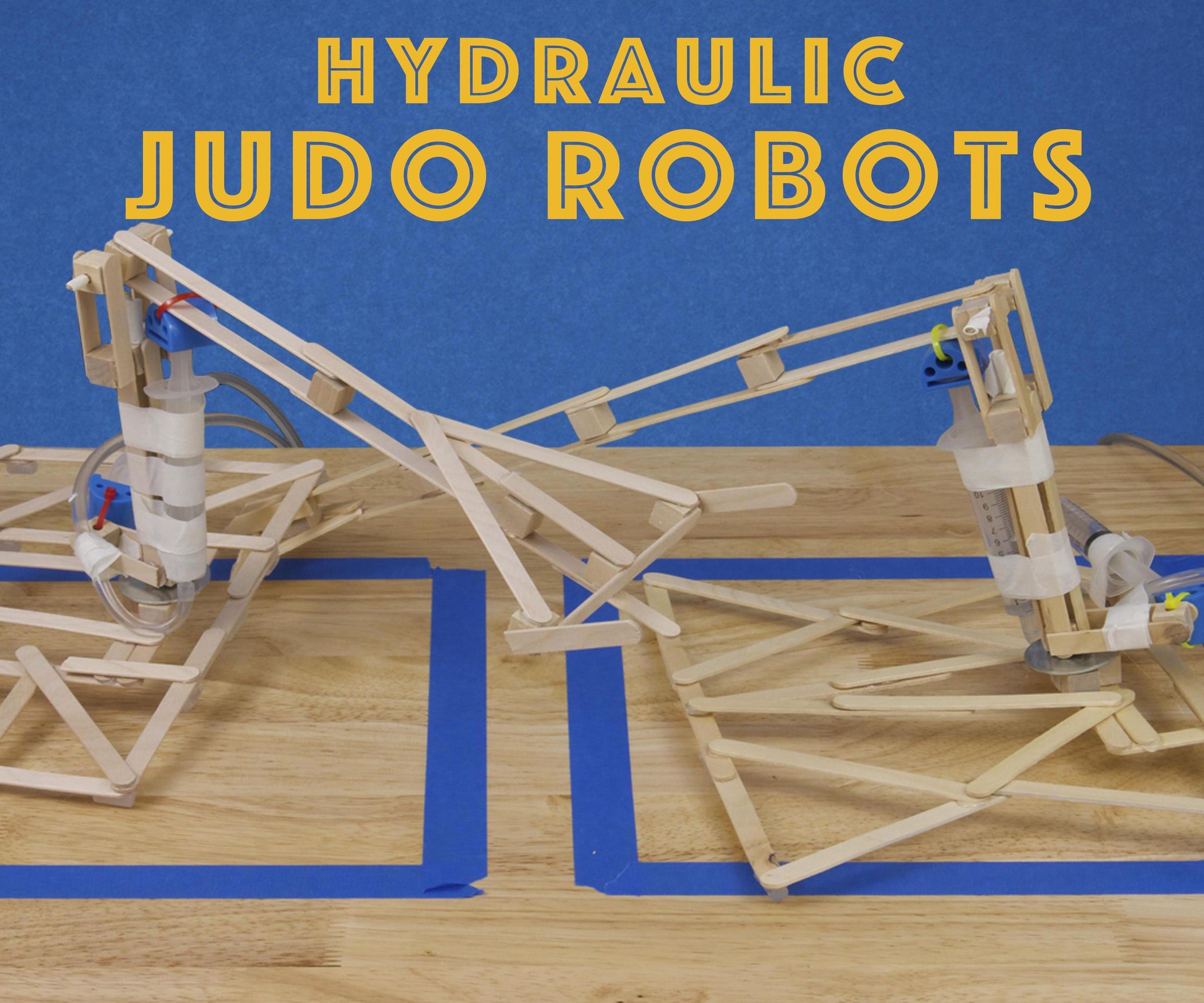 Hydraulic Judo Robots Exciting STEM Project for Kids 11 Steps (with