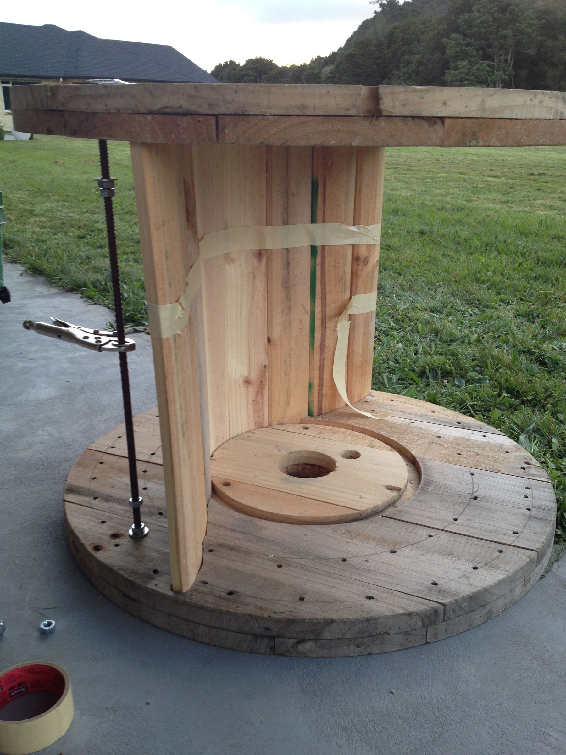 DIY Cable Drum Rocking Chair 10 Steps (with Pictures) Instructables