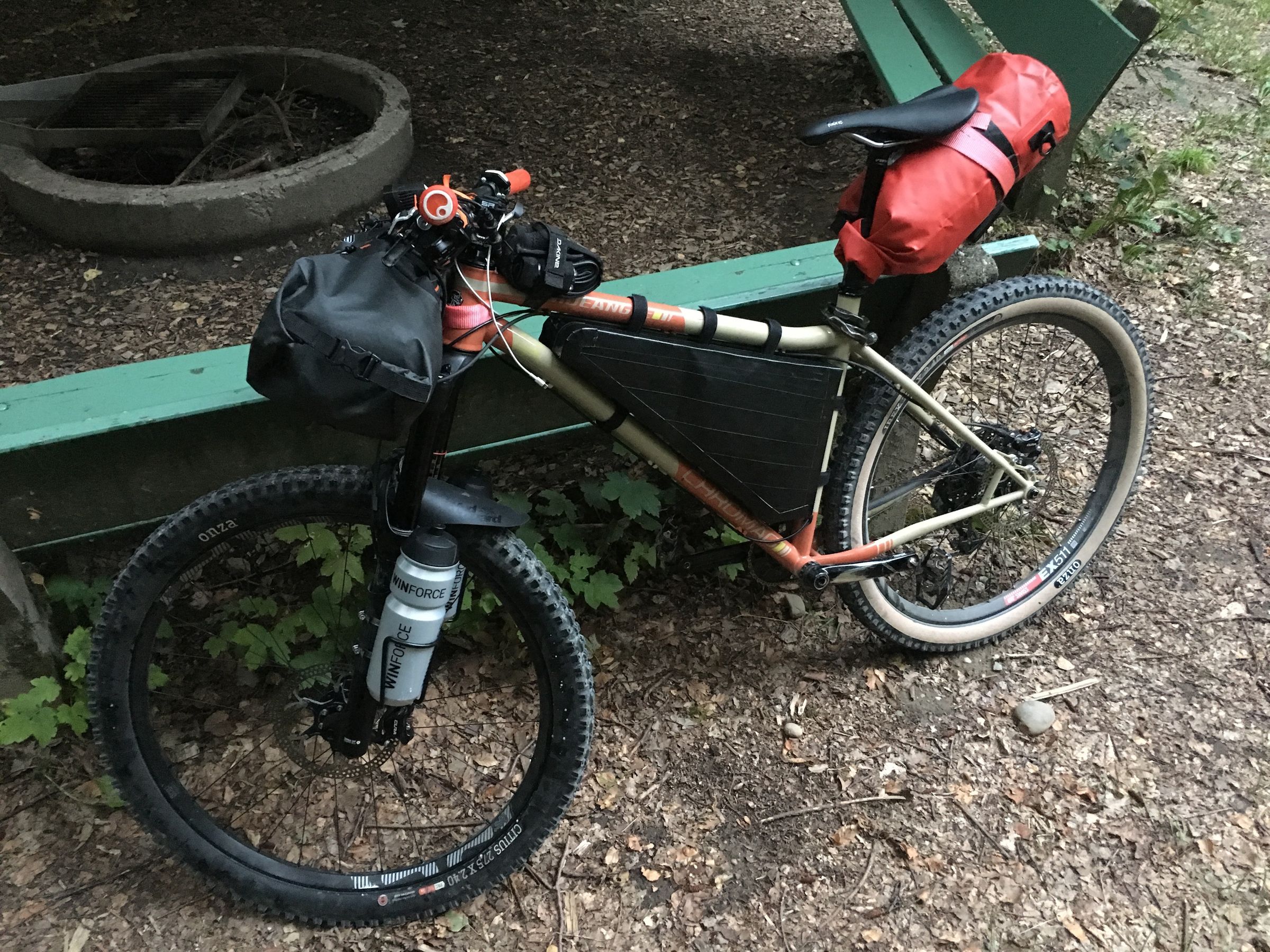 Bikepacking Bags and Setup on the Cheap How to Repurpose a Vintage Laptop Bag 15 Steps (with