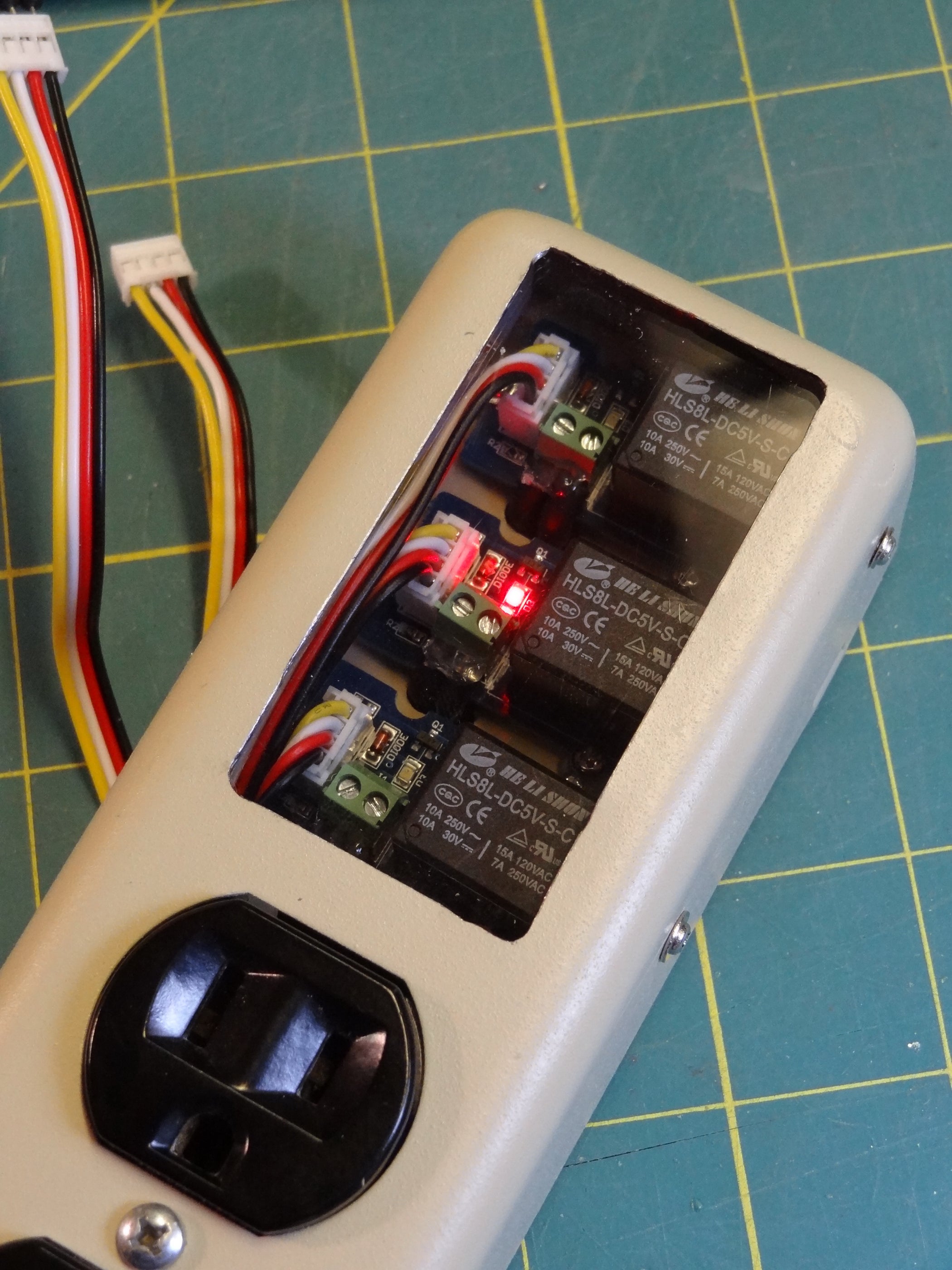 RelayControlled Power Strip 4 Steps Instructables