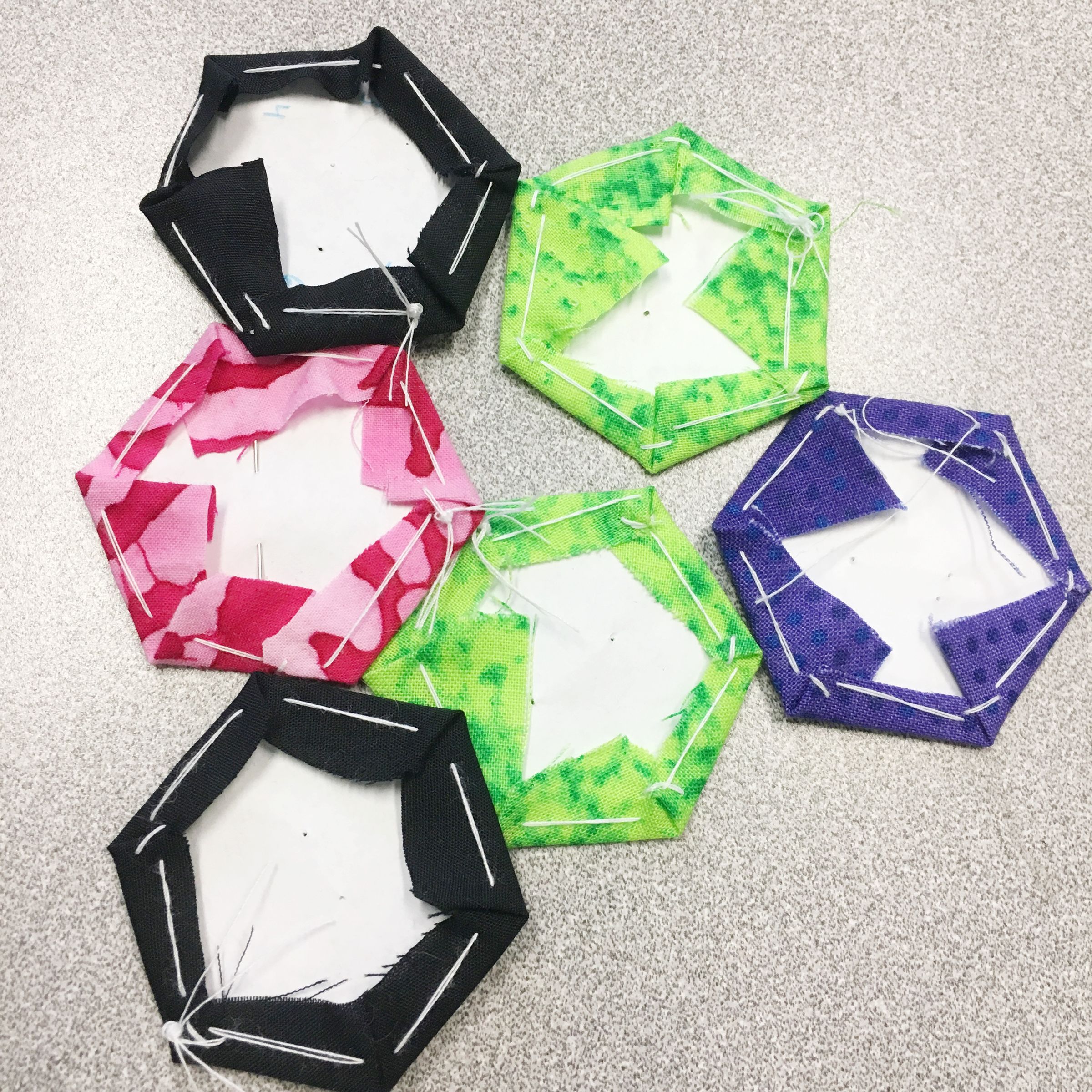 Hand Sewing Hexagons 6 Steps (with Pictures) Instructables