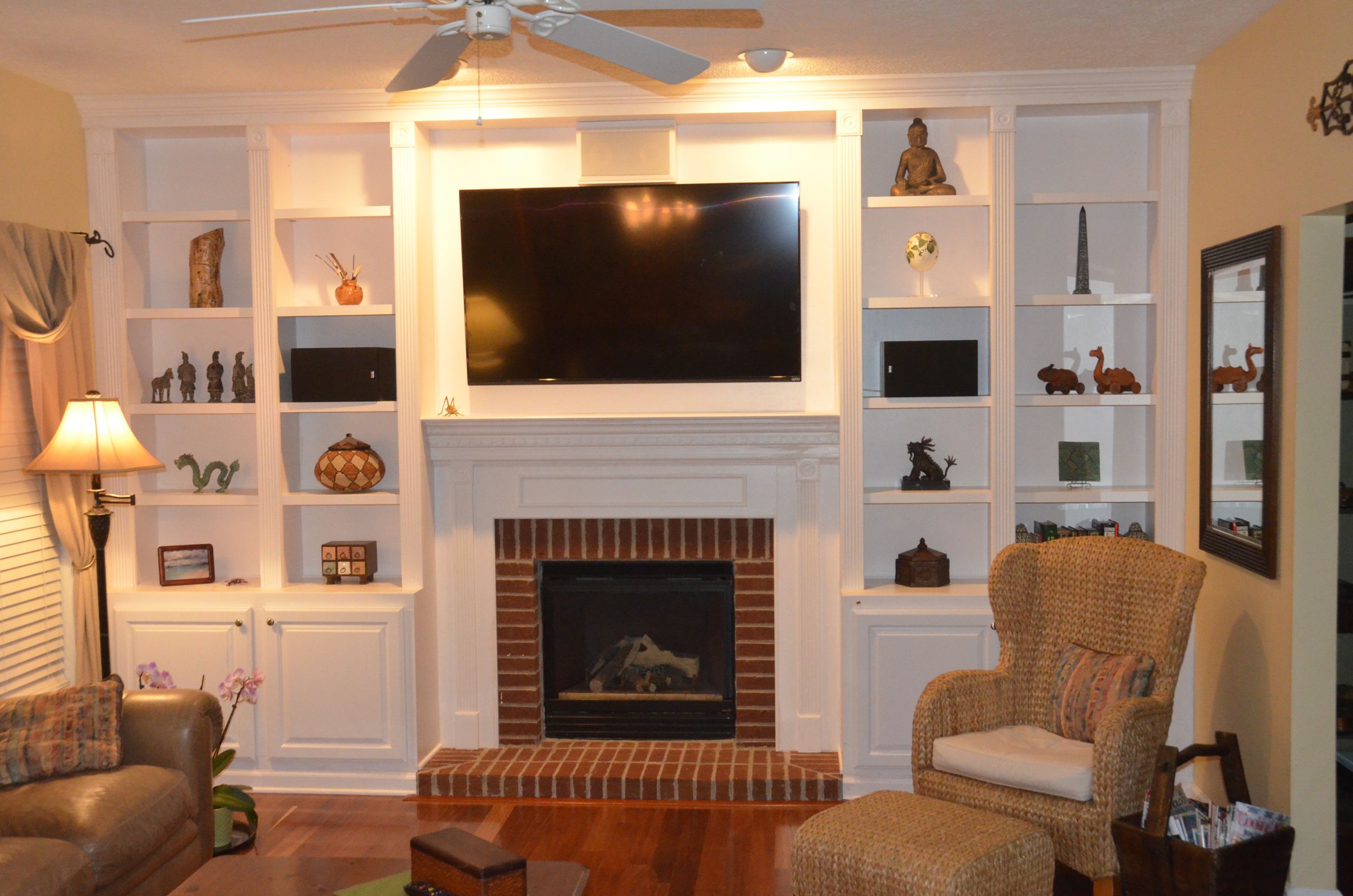Off Center Fireplace Ideas