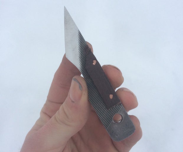 Handmade Kiridashi Knife From A Metal File 9 Steps With Pictures Instructables