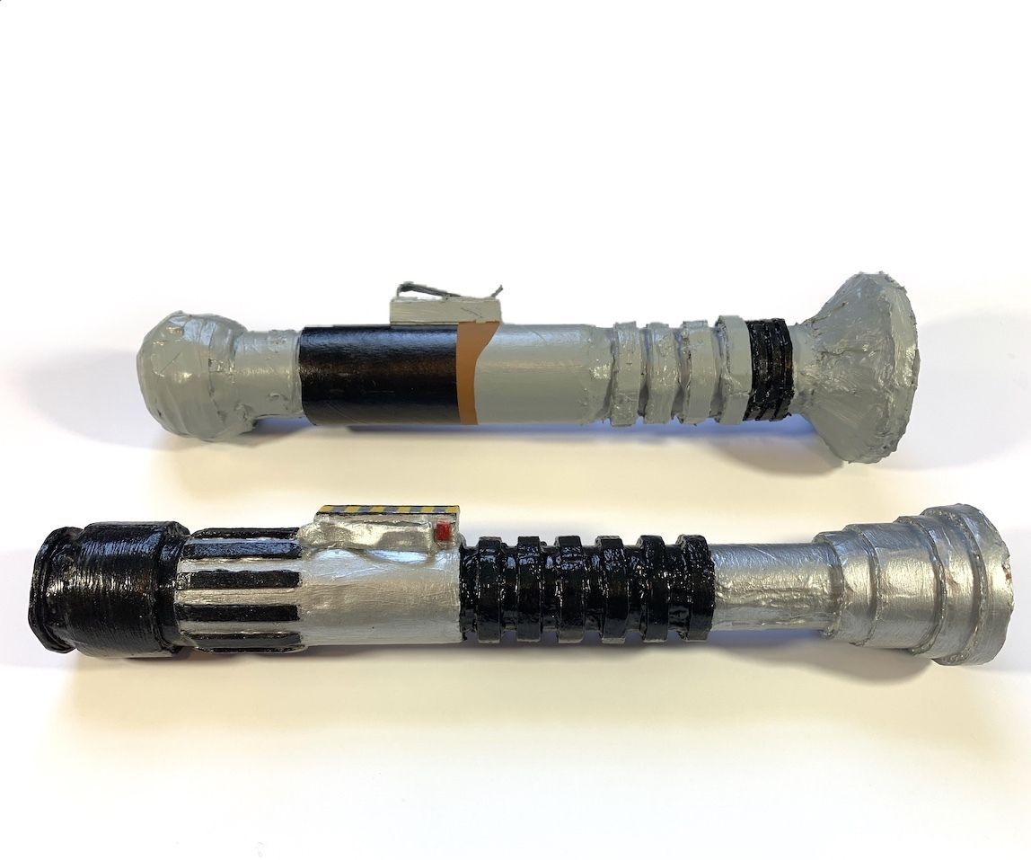 cardboard lightsaber