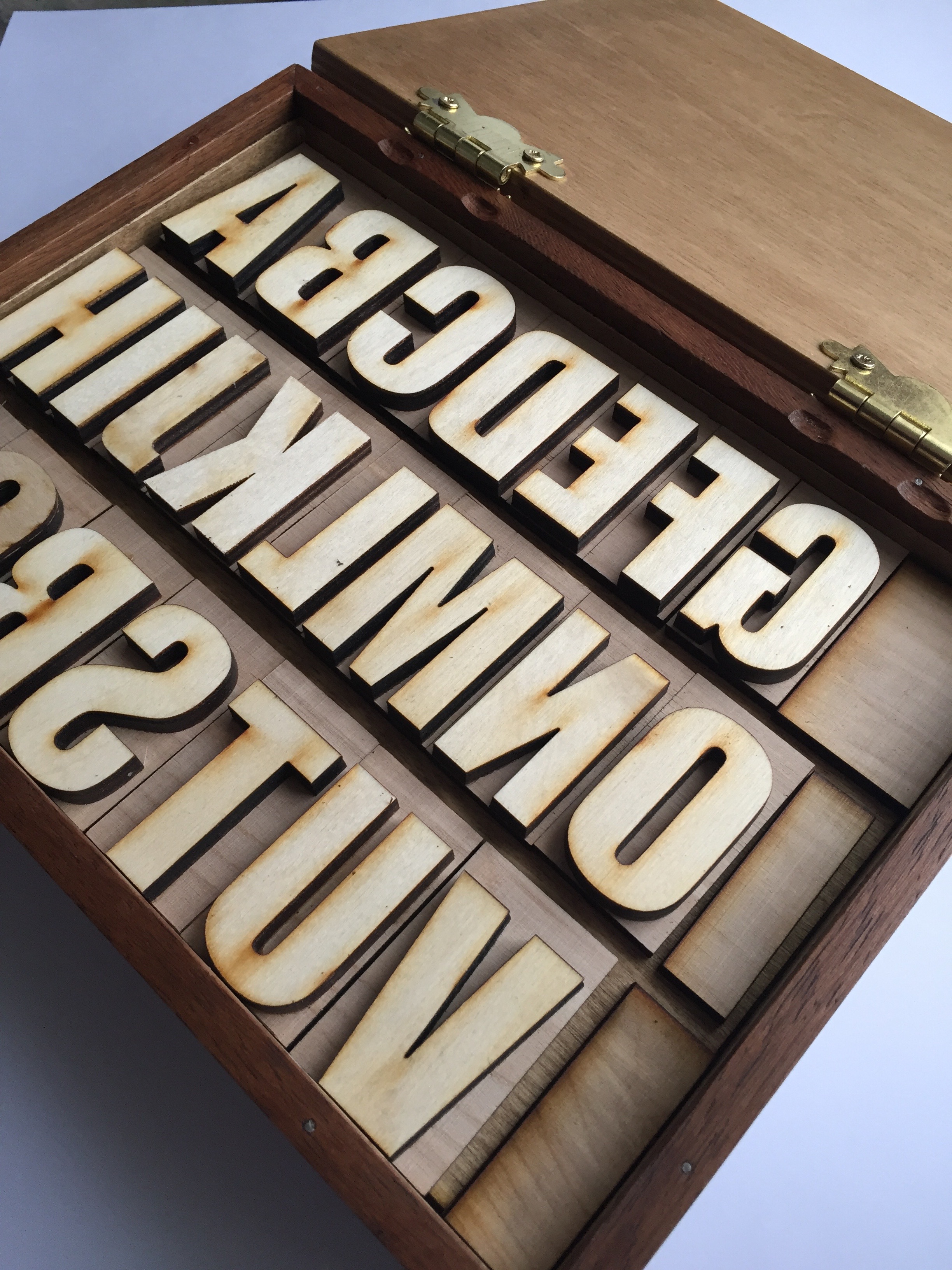 LASER CUT LETTERPRESS TYPE 6 Steps (with Pictures) Instructables