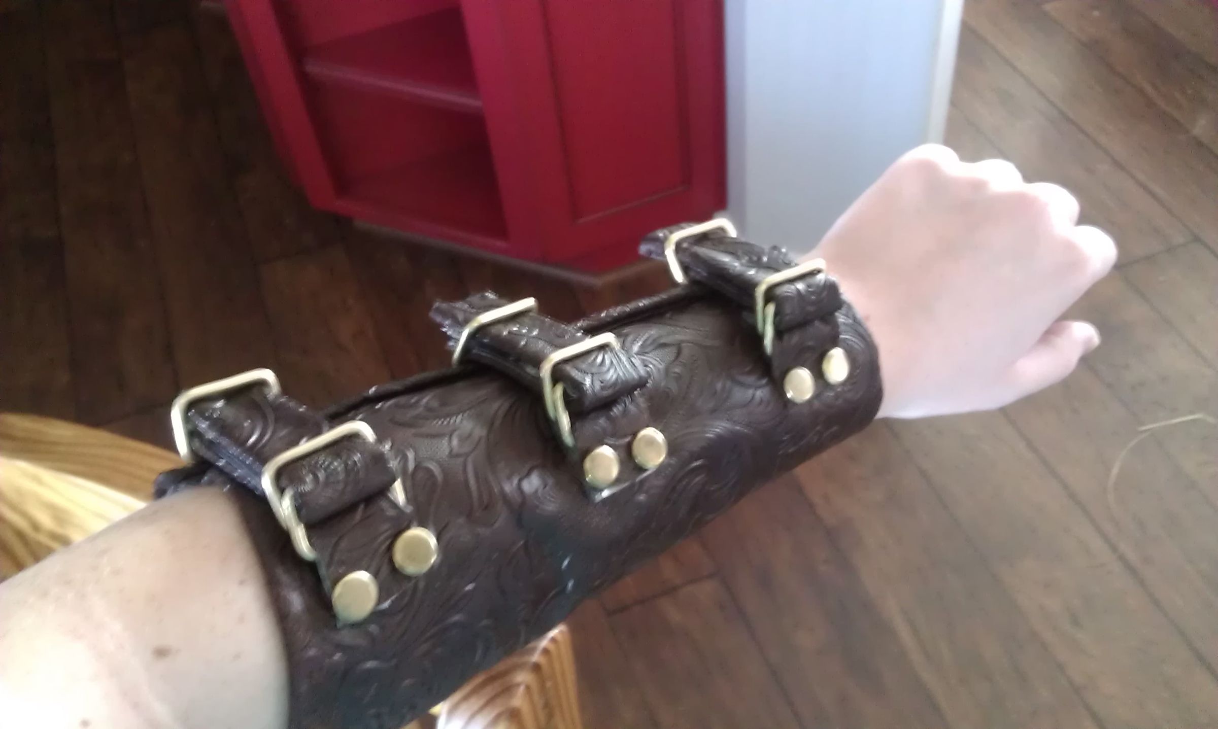 How to Make a Vambrace When You Don't Know How to Sew or Work Leather