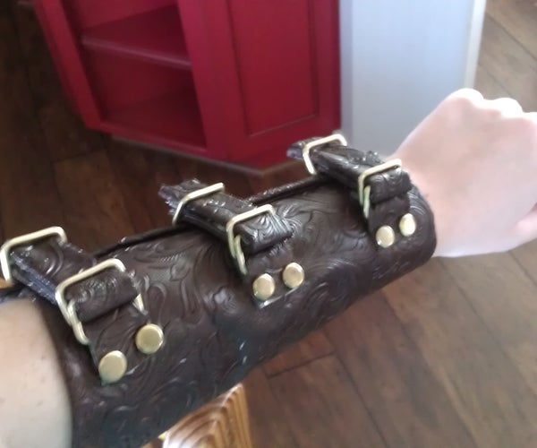 How to Make a Vambrace When You Don't Know How to Sew or Work Leather