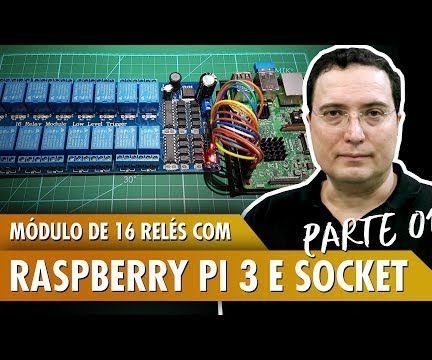 16 relay module with raspberry pi 3 using socket DIY Project DIY Project Image