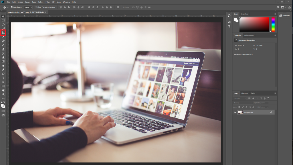 resizing in photoshop
