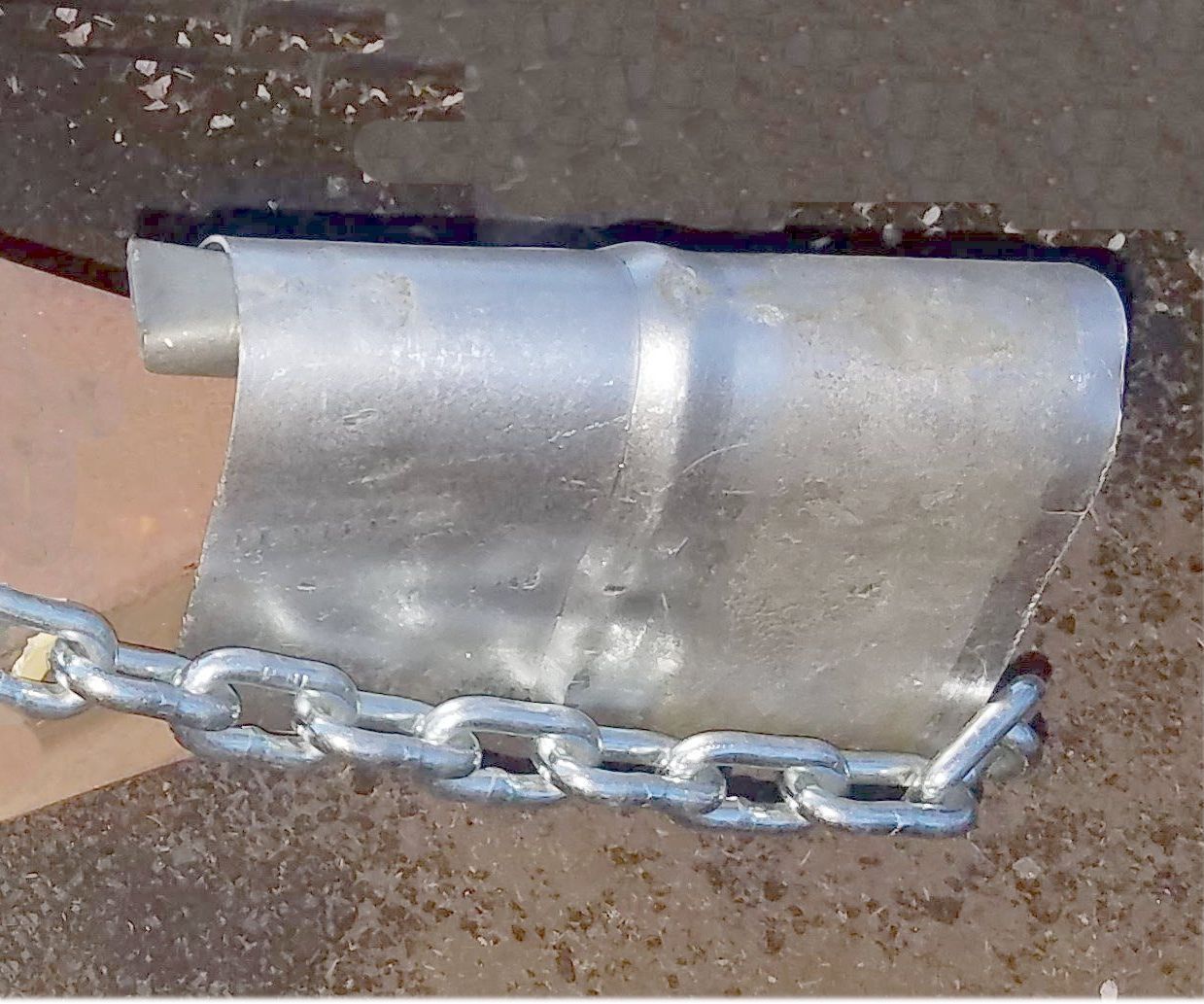 Trailer Lock Assembly That Should Give a Thief Some Problems. About 30