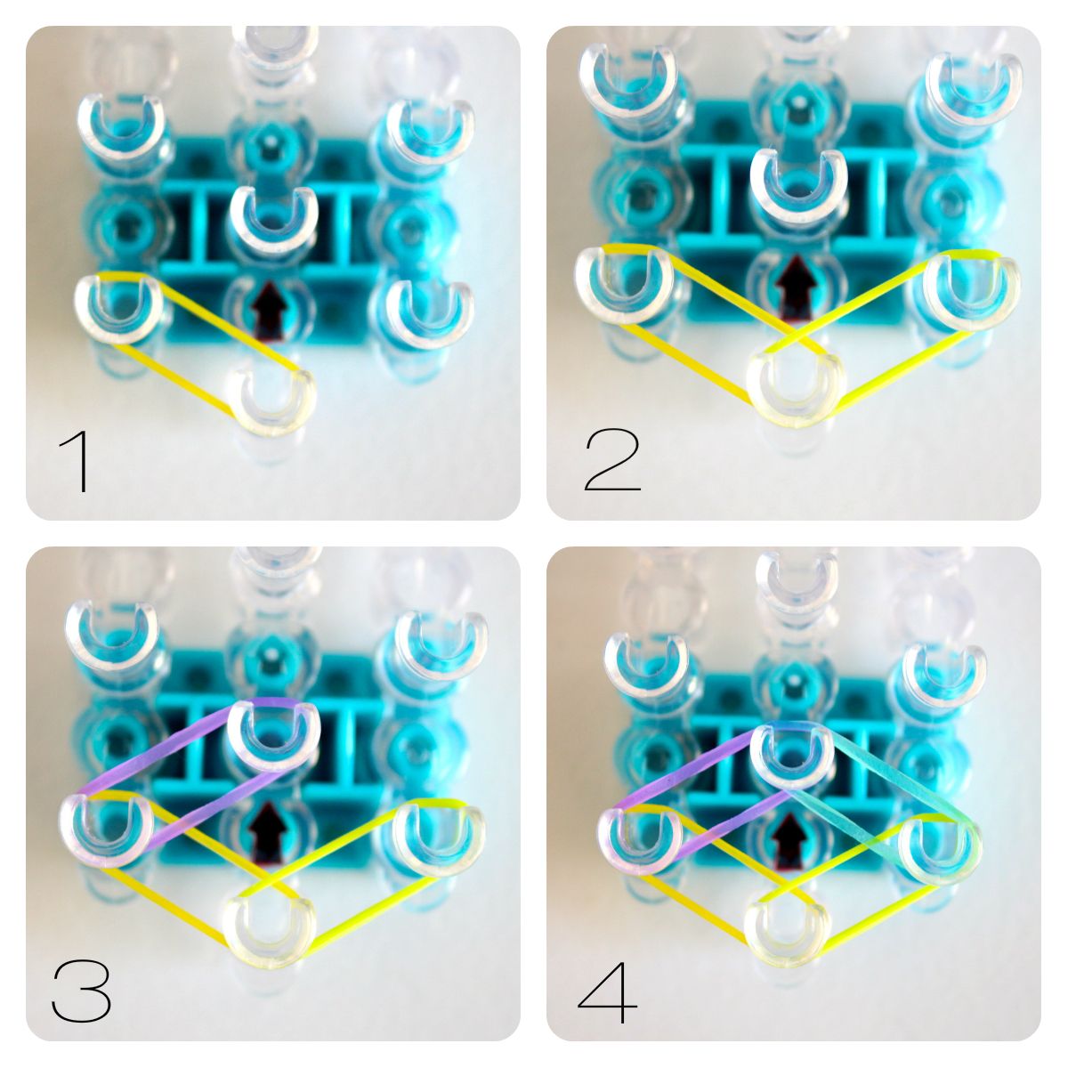 Double Rainbow Loom Bracelet 7 Steps (with Pictures) Instructables