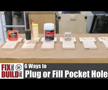 6 ways to plug or fill pocket holes DIY Project DIY Project Image