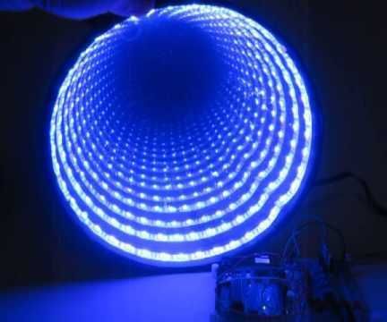 DIY guide for Arduino-controlled RGB LED Infinity Mirror with step-by-step instructions
