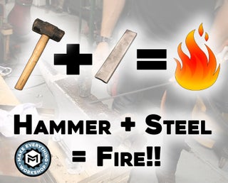 Start A Fire With A Hammer Strike Until Its Red Hot 4 Steps With Pictures Instructables Start A Fire With A Hammer Strike Until Its Red Hot 4 Steps With Pictures Instructables