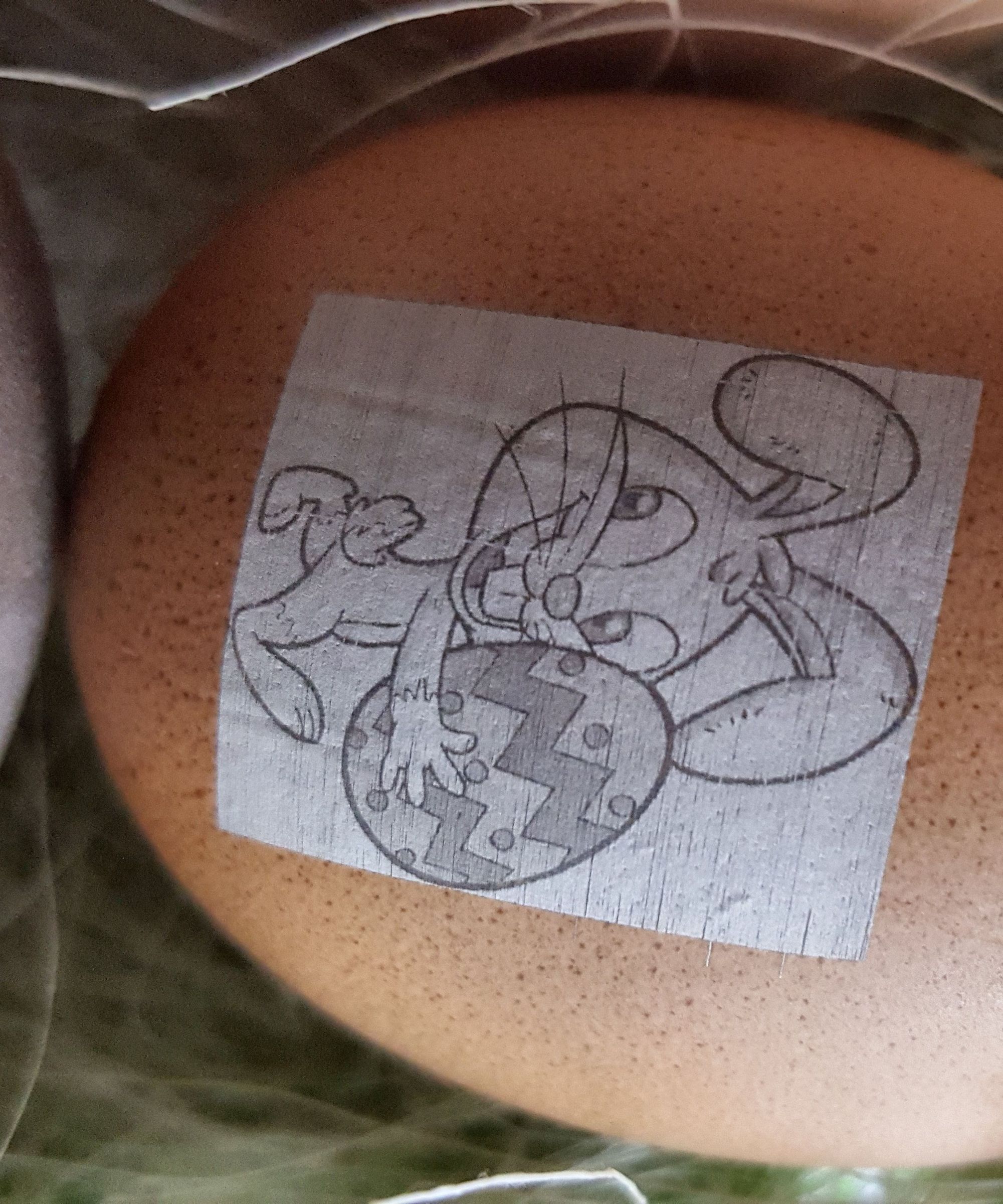 Laser Engraving an Egg for Easter