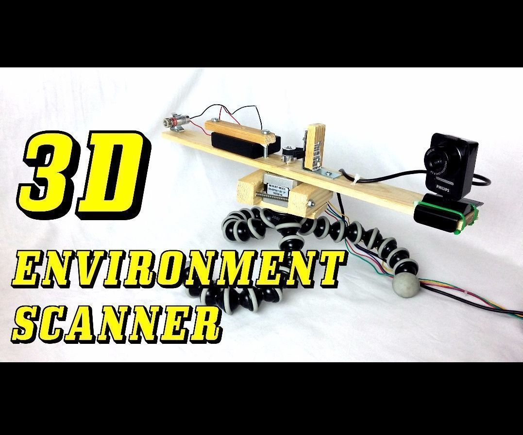3d environment laser scanner from scratch DIY Project DIY Project Image