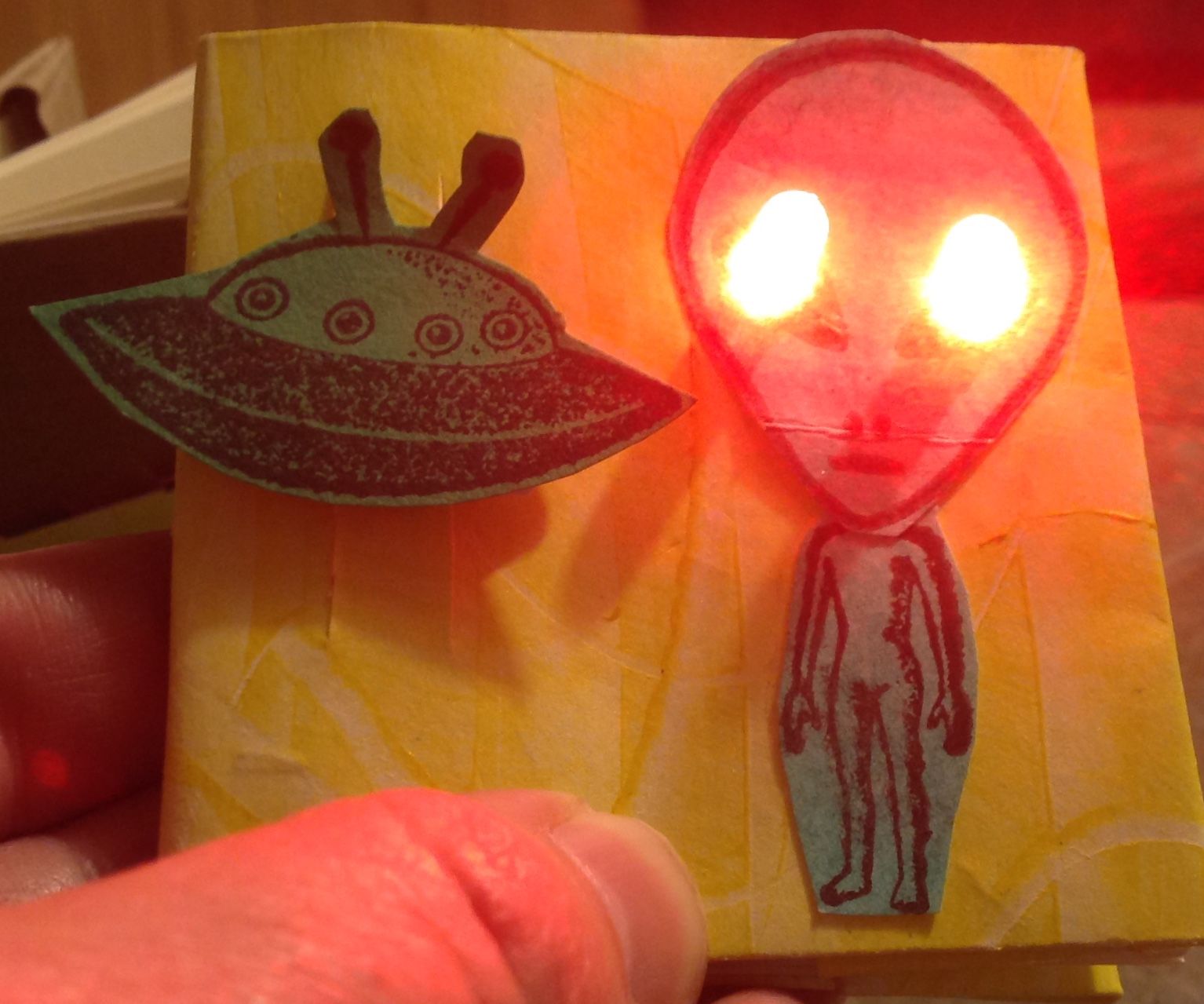 Paper Circuitry LightUp Book With LEDs and a Switch 6 Steps