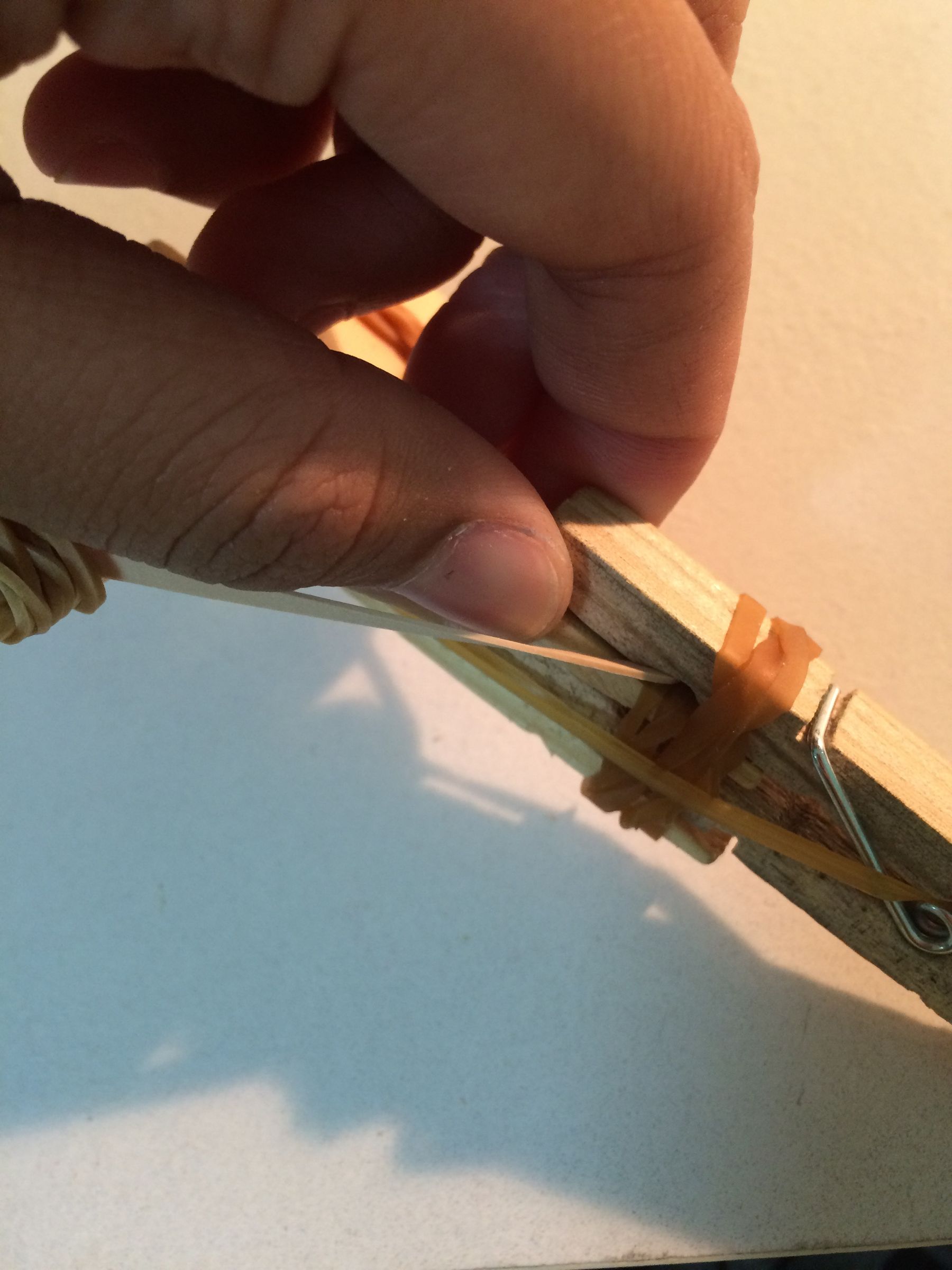 How to Make a Mini Clothespin Crossbow 7 Steps Instructables