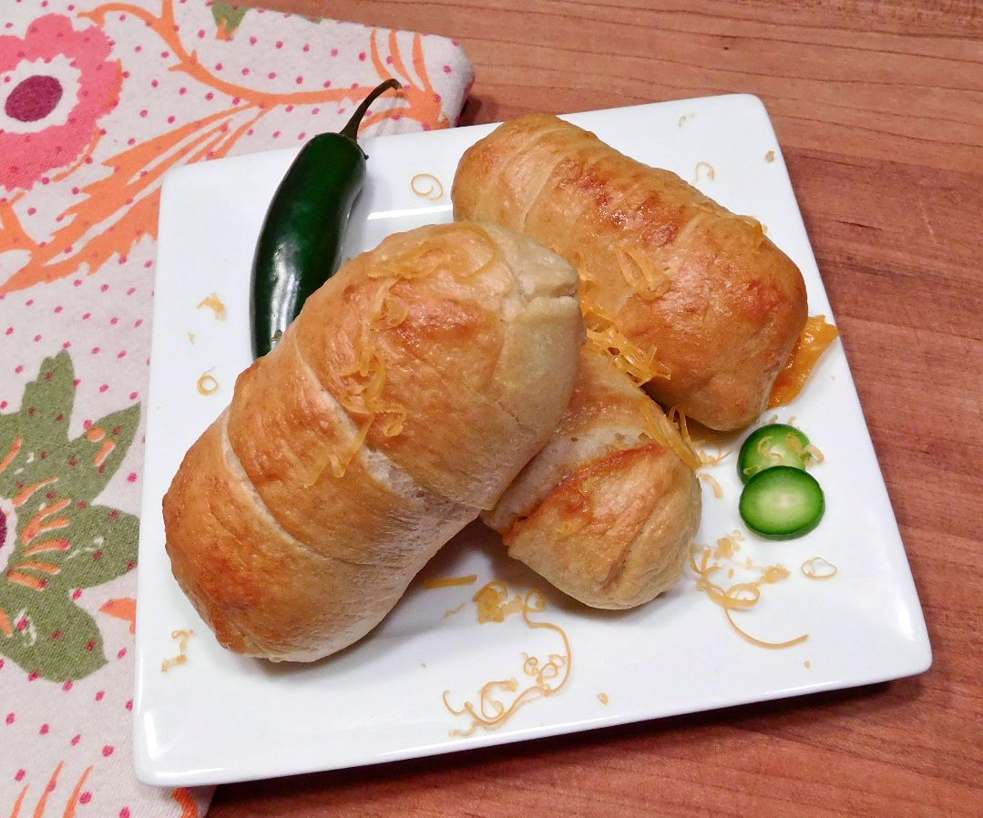Serrano Cheddar Pretzel Dogs