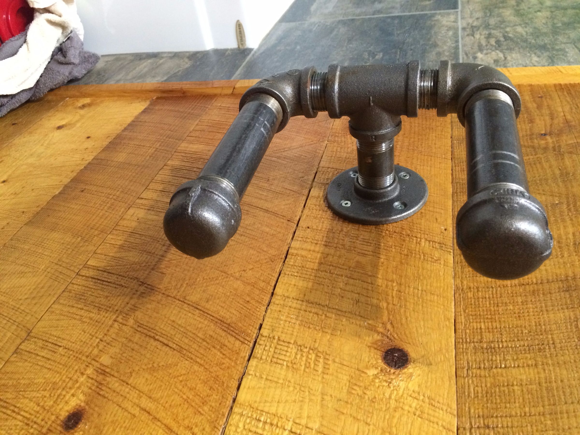Easy DIY Steel Pipes Toilet Paper Holder 4 Steps (with Pictures