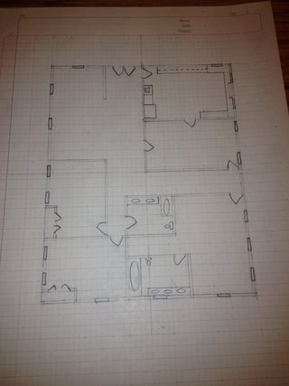How To Manually Draft A Basic Floor Plan 11 Steps Instructables Manually Draft A Basic Floor Plan, How To Draw A House Plans Step By
