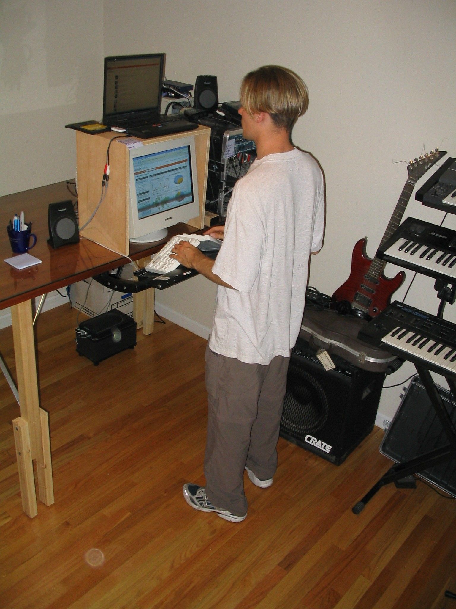 DIY guide for Stand-up desk with step-by-step instructions