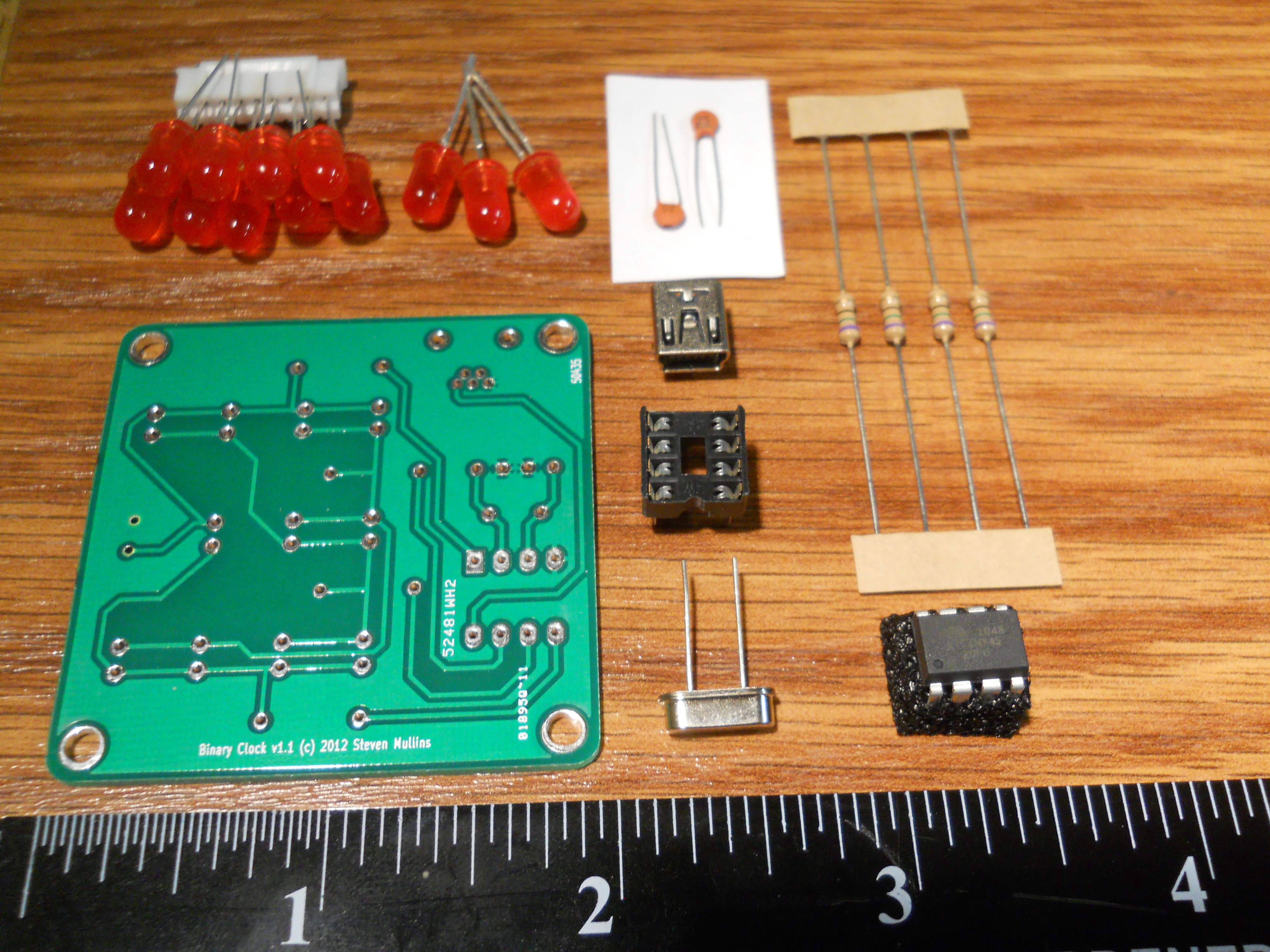 Simple Binary Clock 6 Steps Instructables