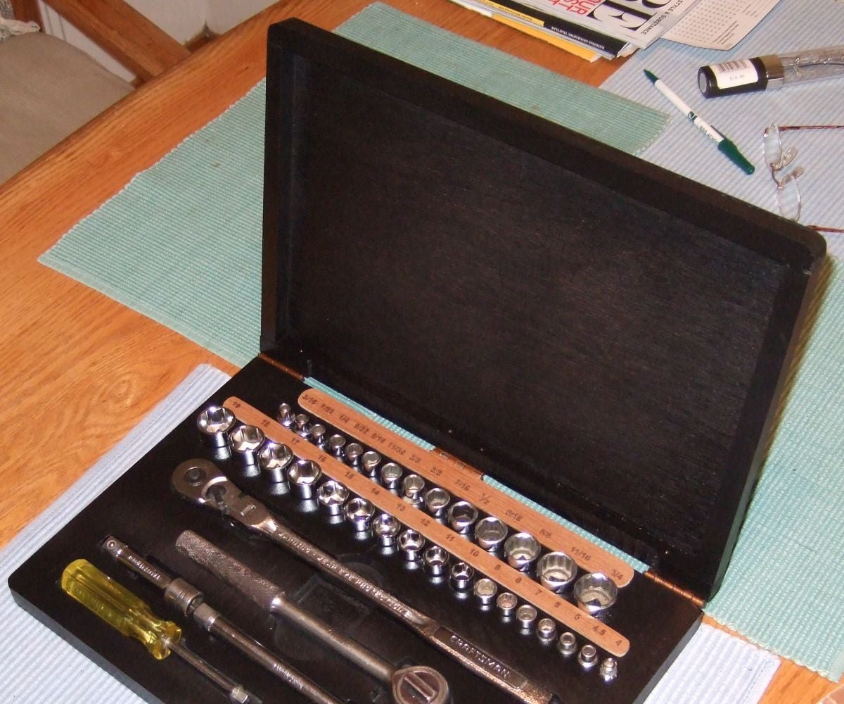 Custom Socket Set Holder 5 Steps Instructables