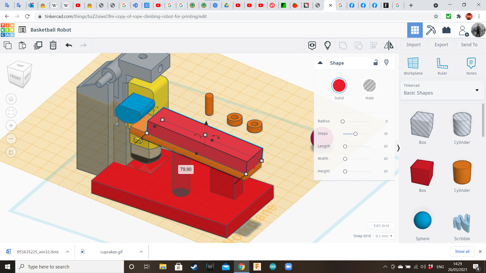 Tinkercad Robotics for School Basketball Machine! 16 Steps (with