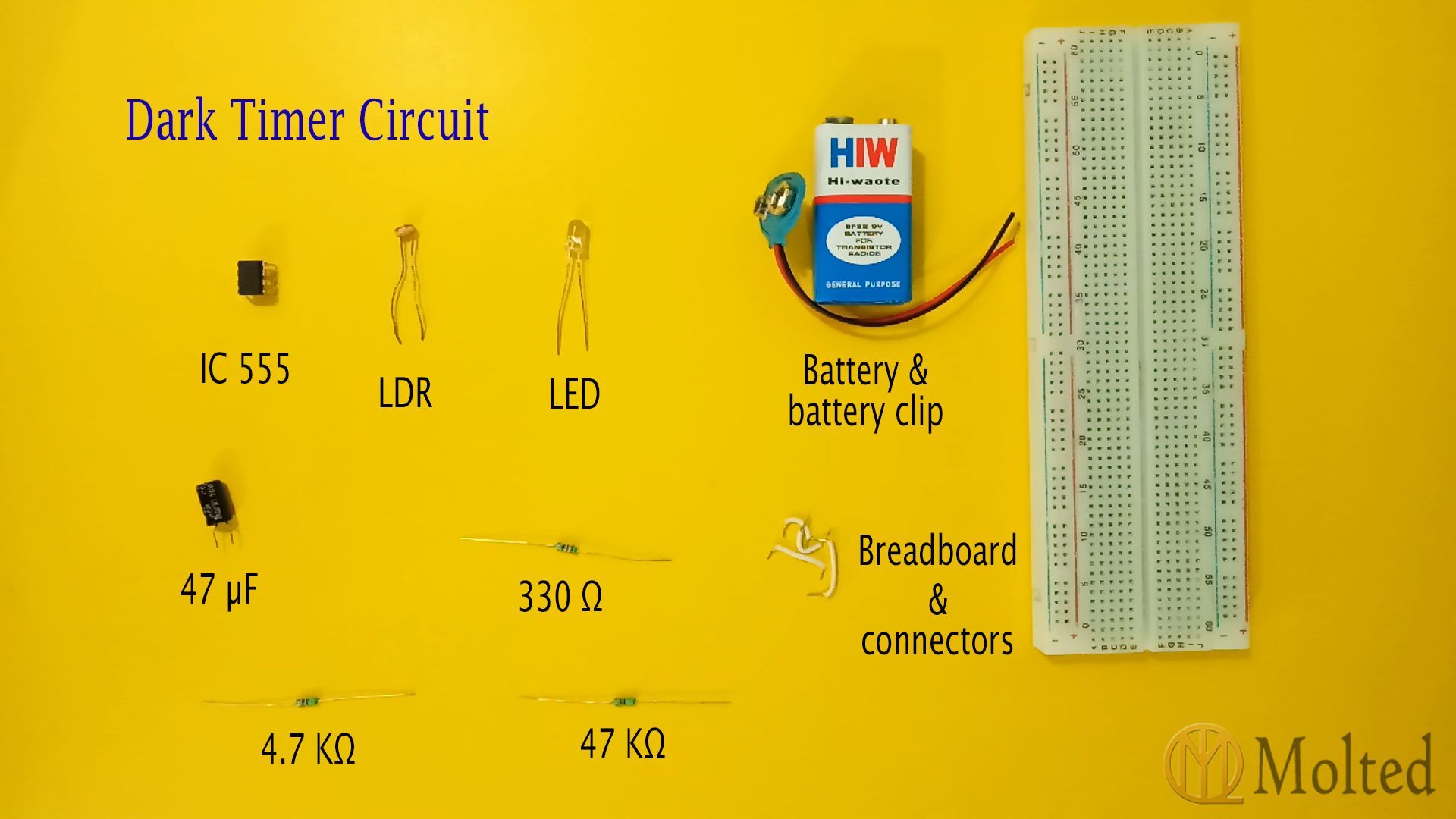 5 LDR Circuits Latching, Timers, Light & Dark Sensors 3 Steps