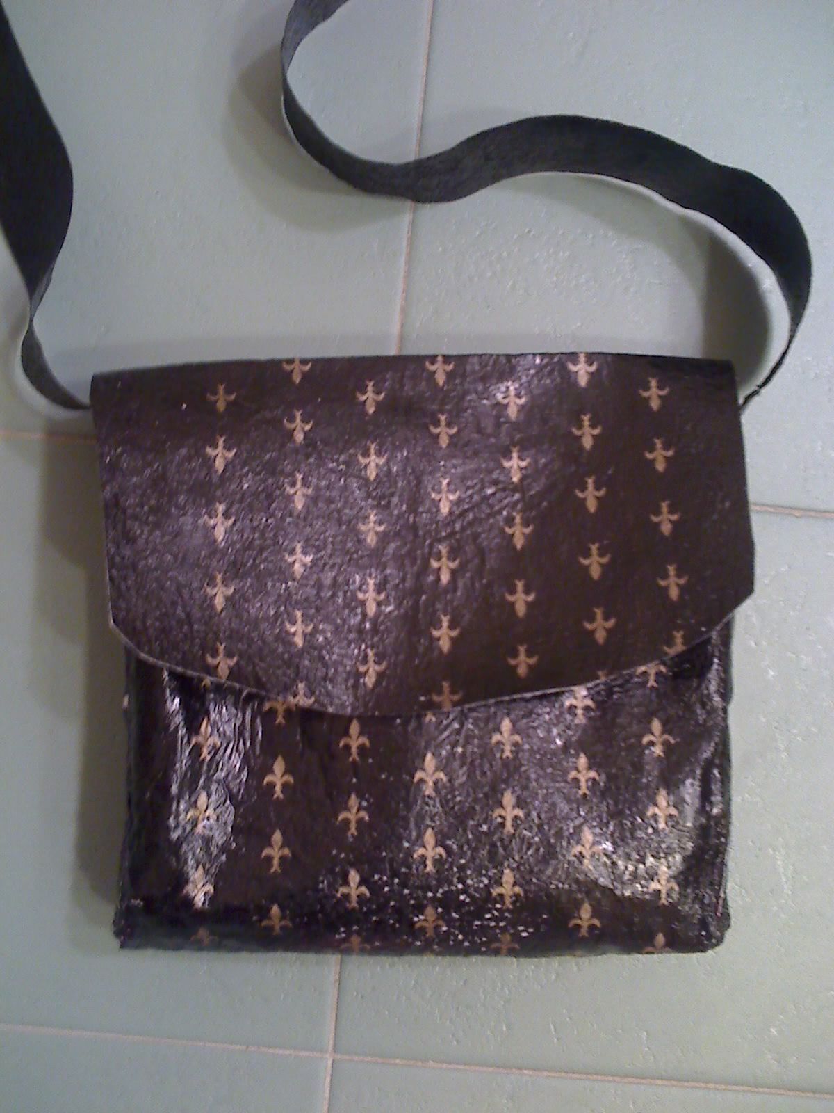 Recycled Plastic Messenger Bag or Purse