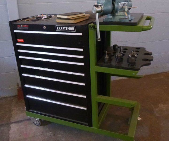Rolling Tool Cart With Shelves 