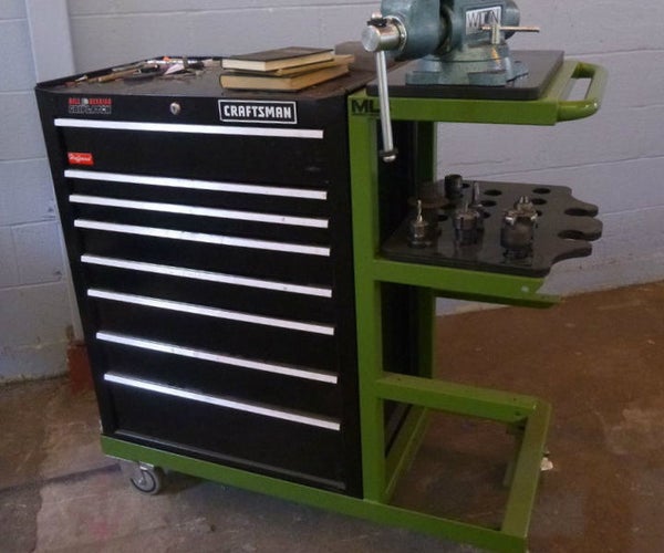 Rolling Tool Cart With Shelves