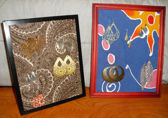 Homemade Earring Organizer