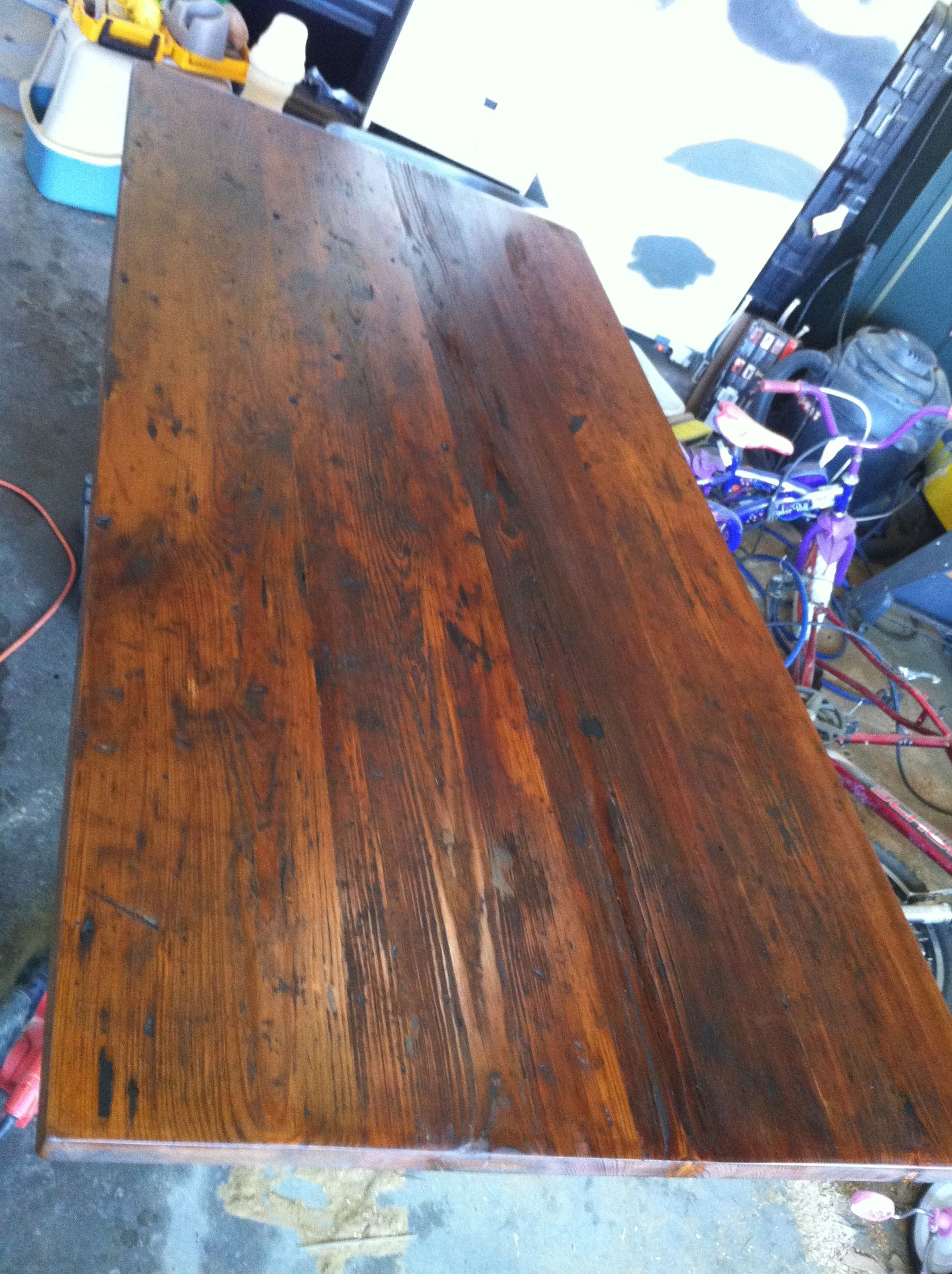 Reclaimed Longleaf Pine Dining Table 7 Steps (with Pictures