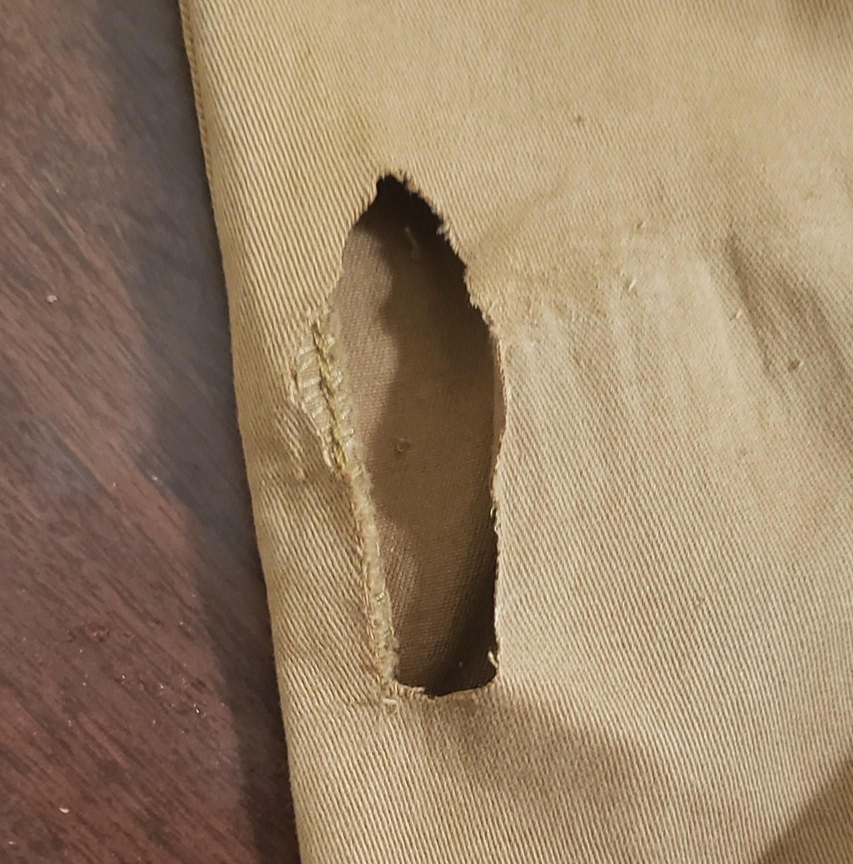 How to Patch a Hole in Pants 15 Steps Instructables