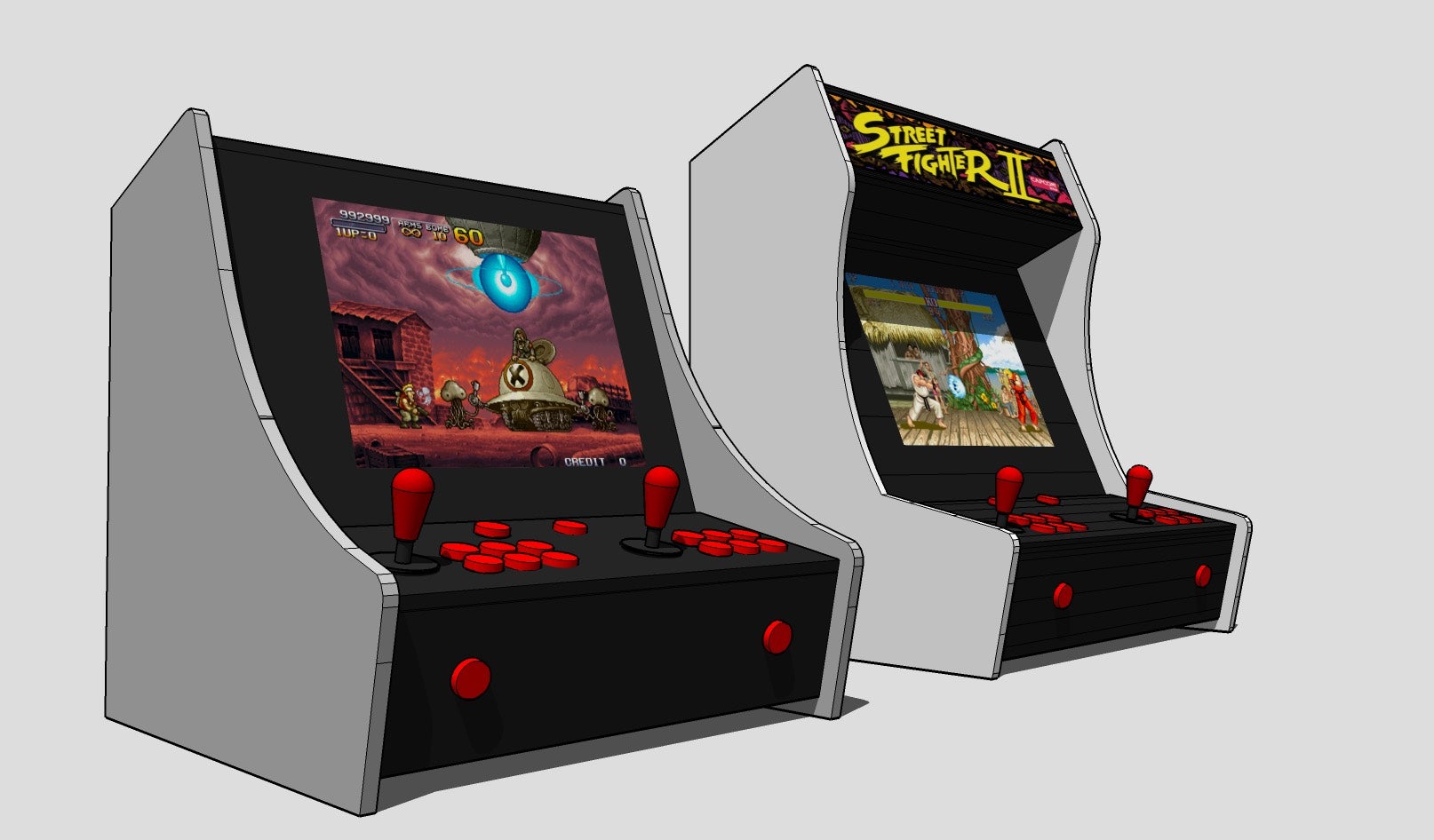 Tabletop Arcade Machine Basic Premium Models Instructables