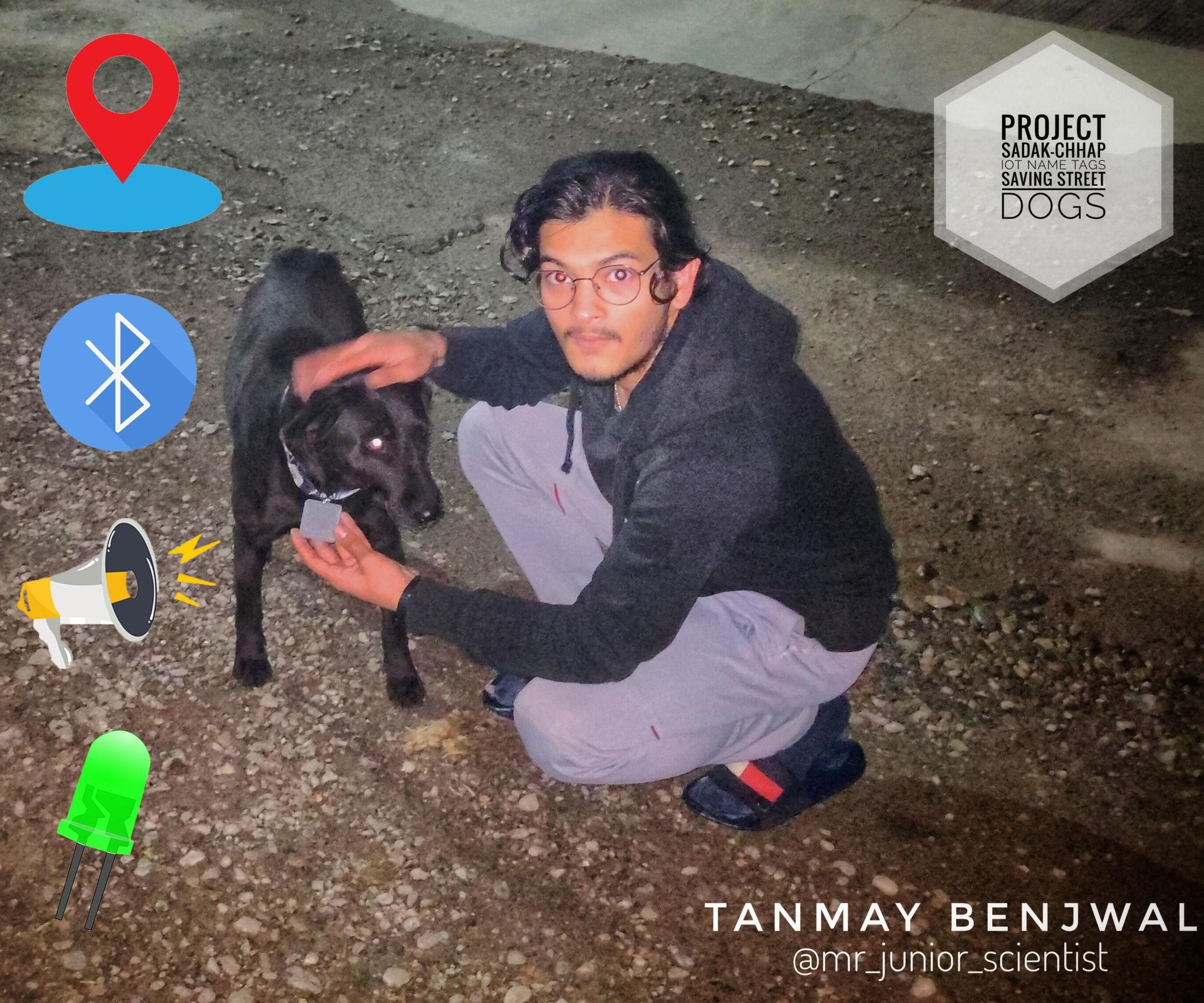 Project Sadak-Chhap: IoT Name Tags. Saving Street Dogs : 5 Steps