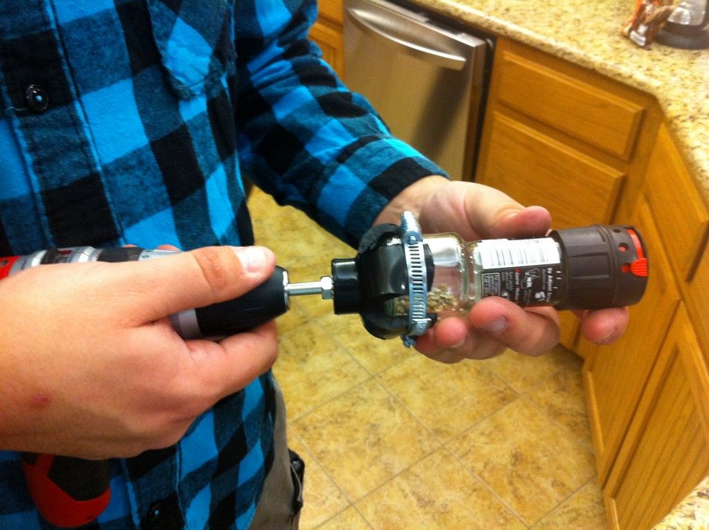 Diy Electric Pepper Grinder Cordless Drill To Pepper Shaker Adapter 6 Steps Instructables