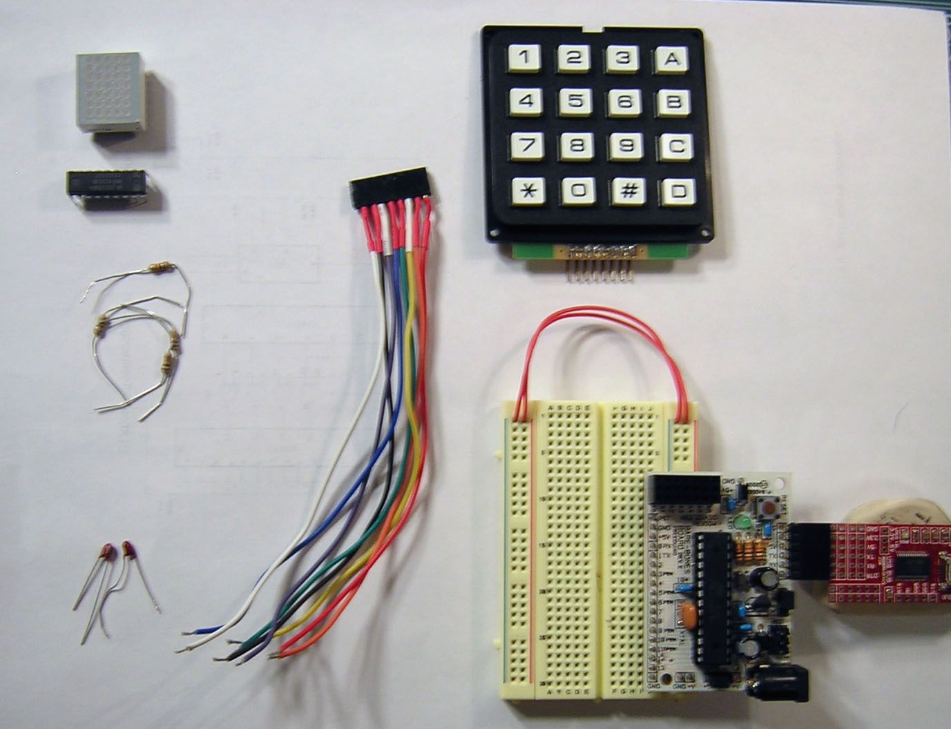 16key Keypad Decoding With an AVR MCU 7 Steps Instructables