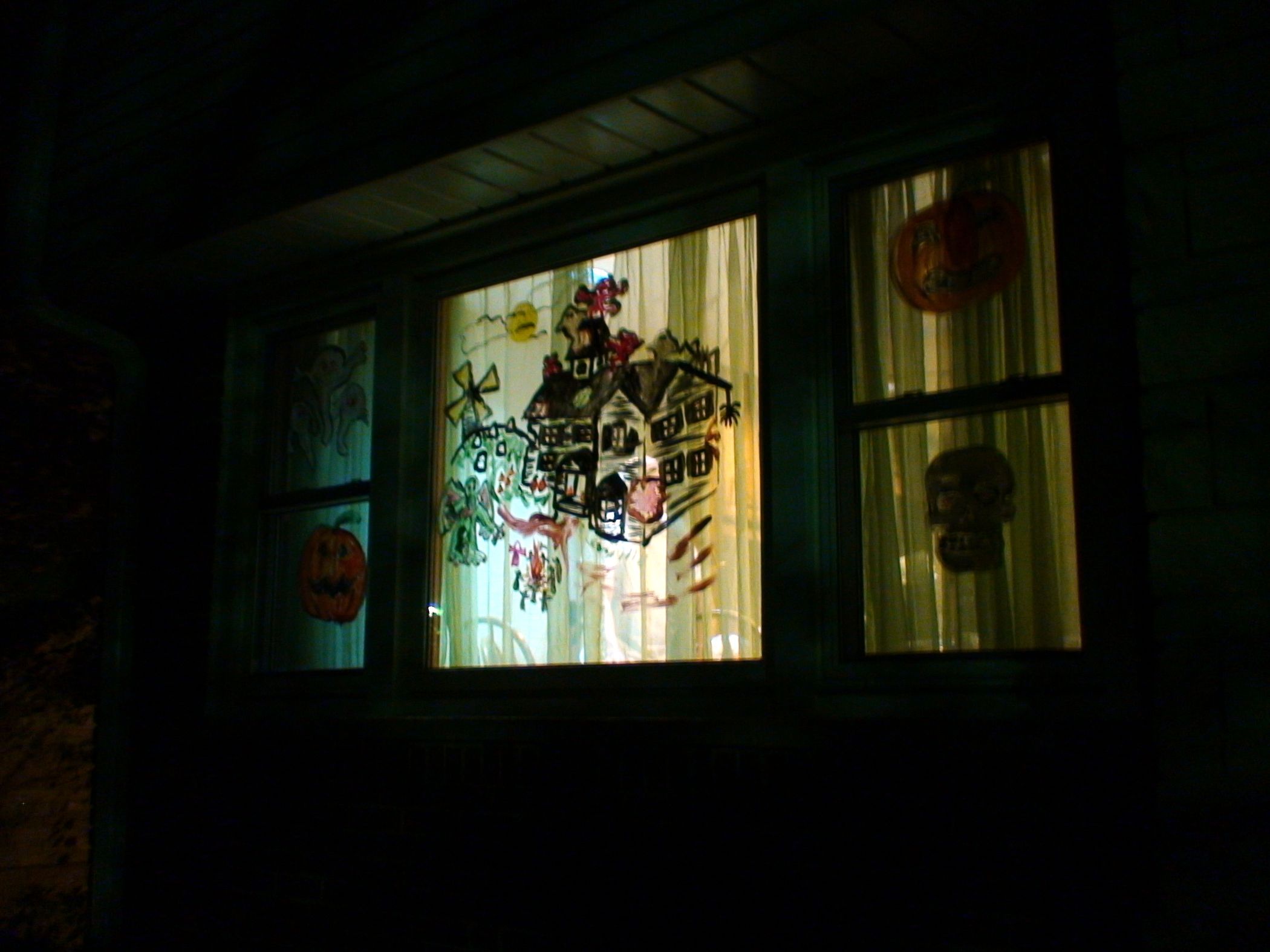 Halloween Window Painting Decorations 4 Steps Instructables