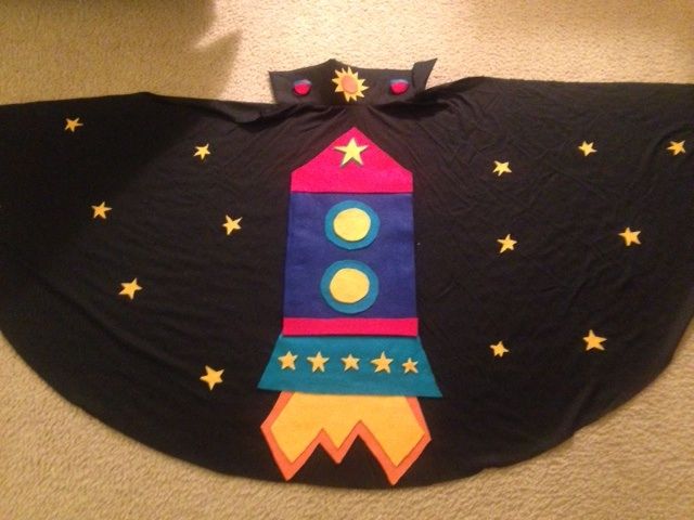 DIY guide for Lilypad Arduino Rocket Ship Cape with step-by-step instructions