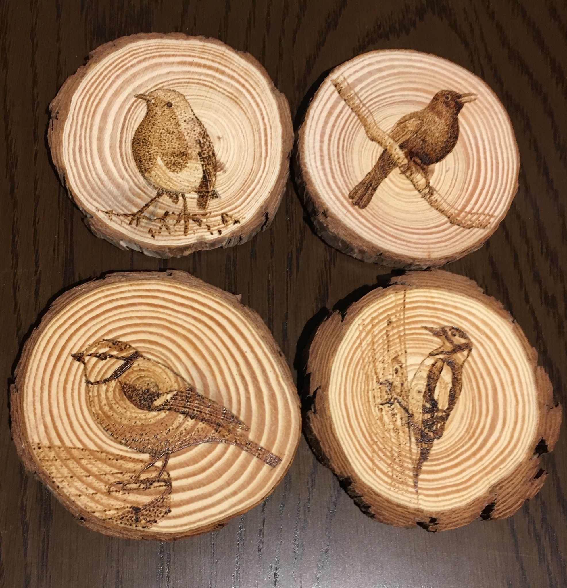 Drinkware Home & Living coaster pyrography etna.com.pe