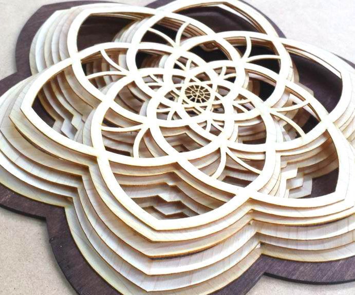 Layered Wooden Sculptures