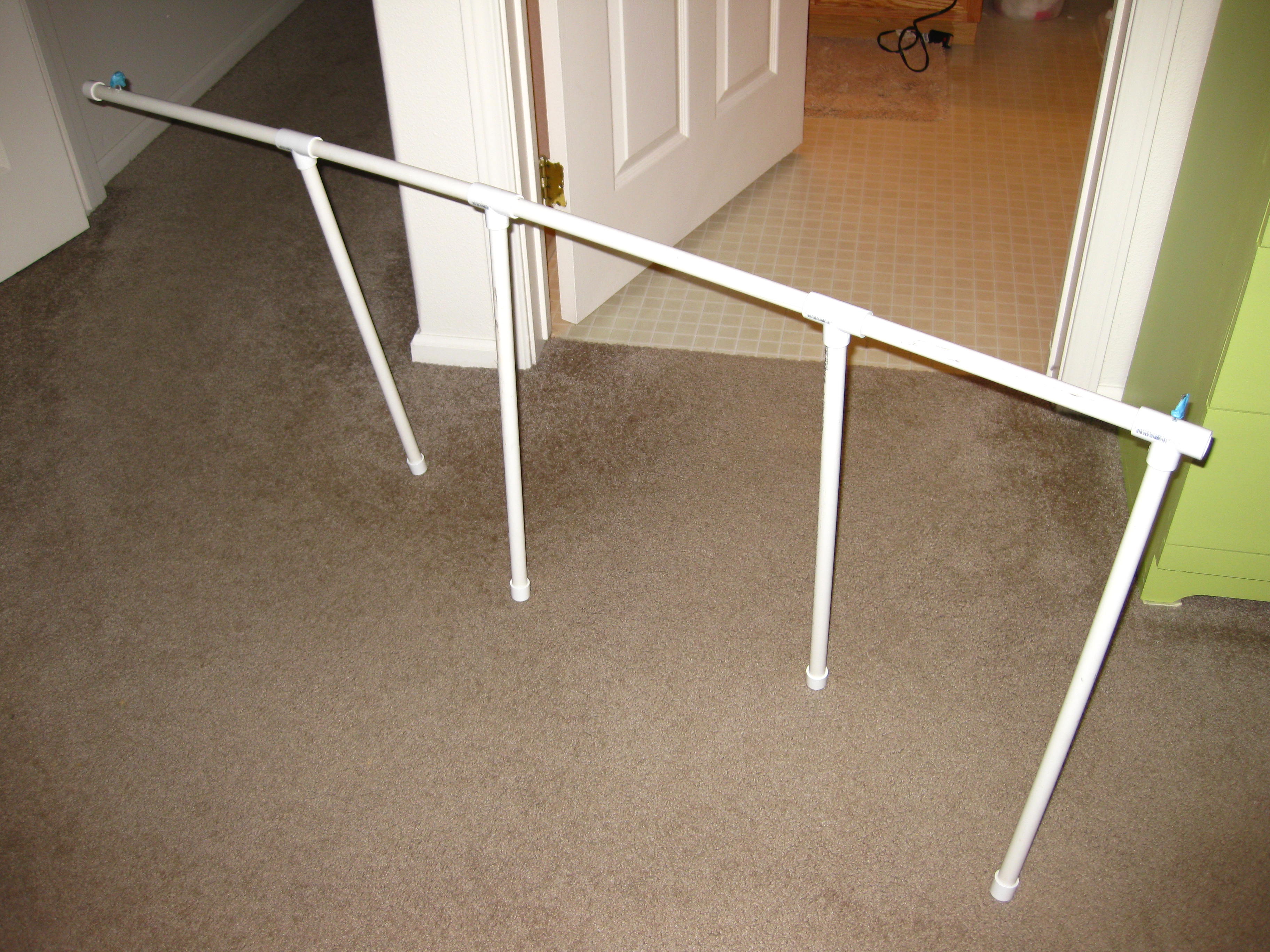 PVC Door Hinge Towel Rack Instructables