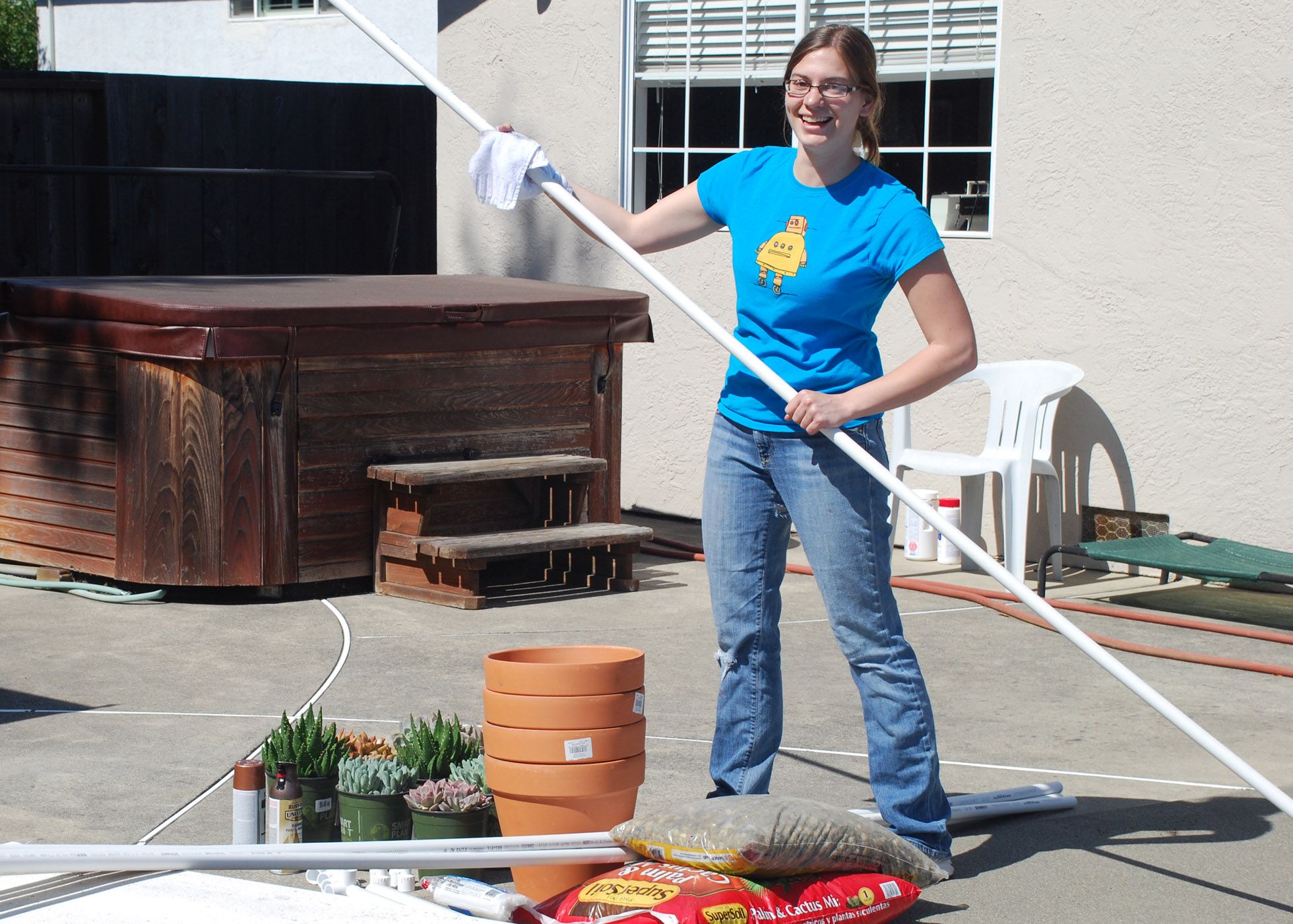 PVC Pipe and Potted Plant Chuppah Frame 6 Steps Instructables