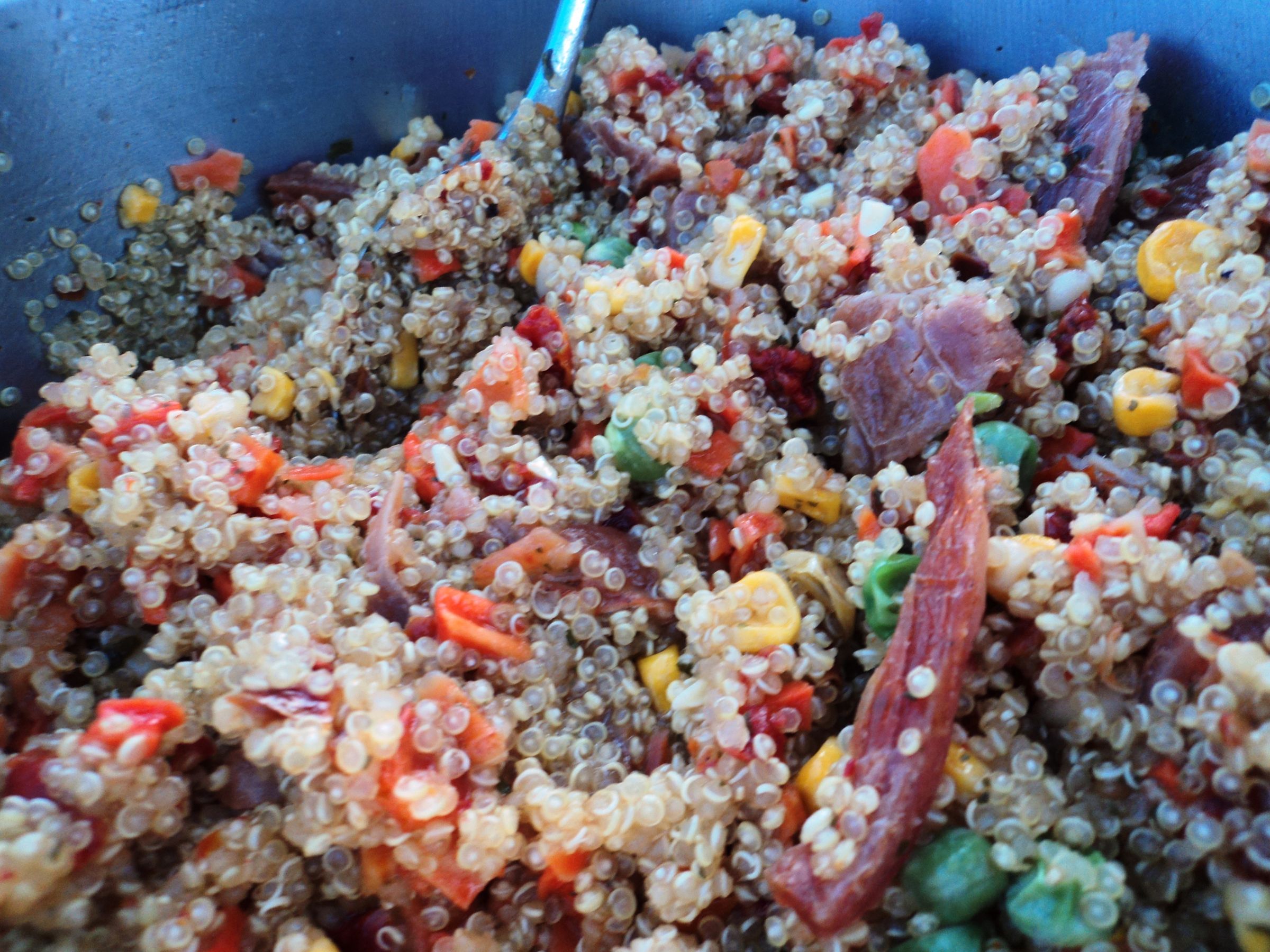 [Backpacking Food] Quinoa With Veggies 5 Steps (with Pictures