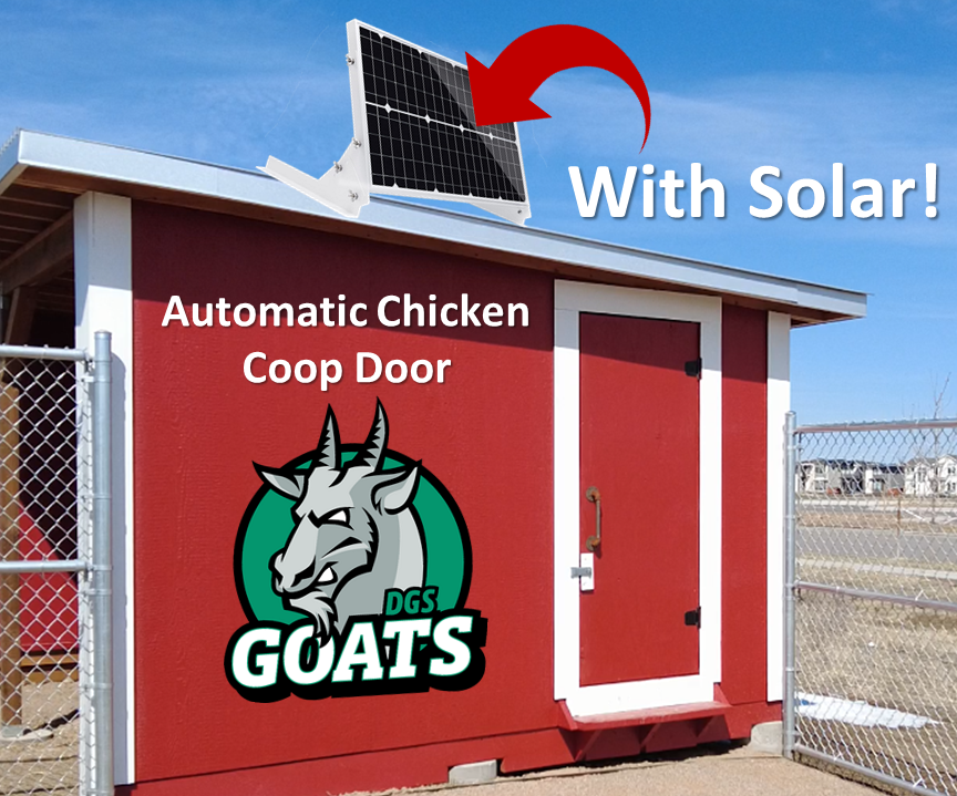 Automatic Chicken Coop Door 🐔 With Solar Power and Battery Backup 12