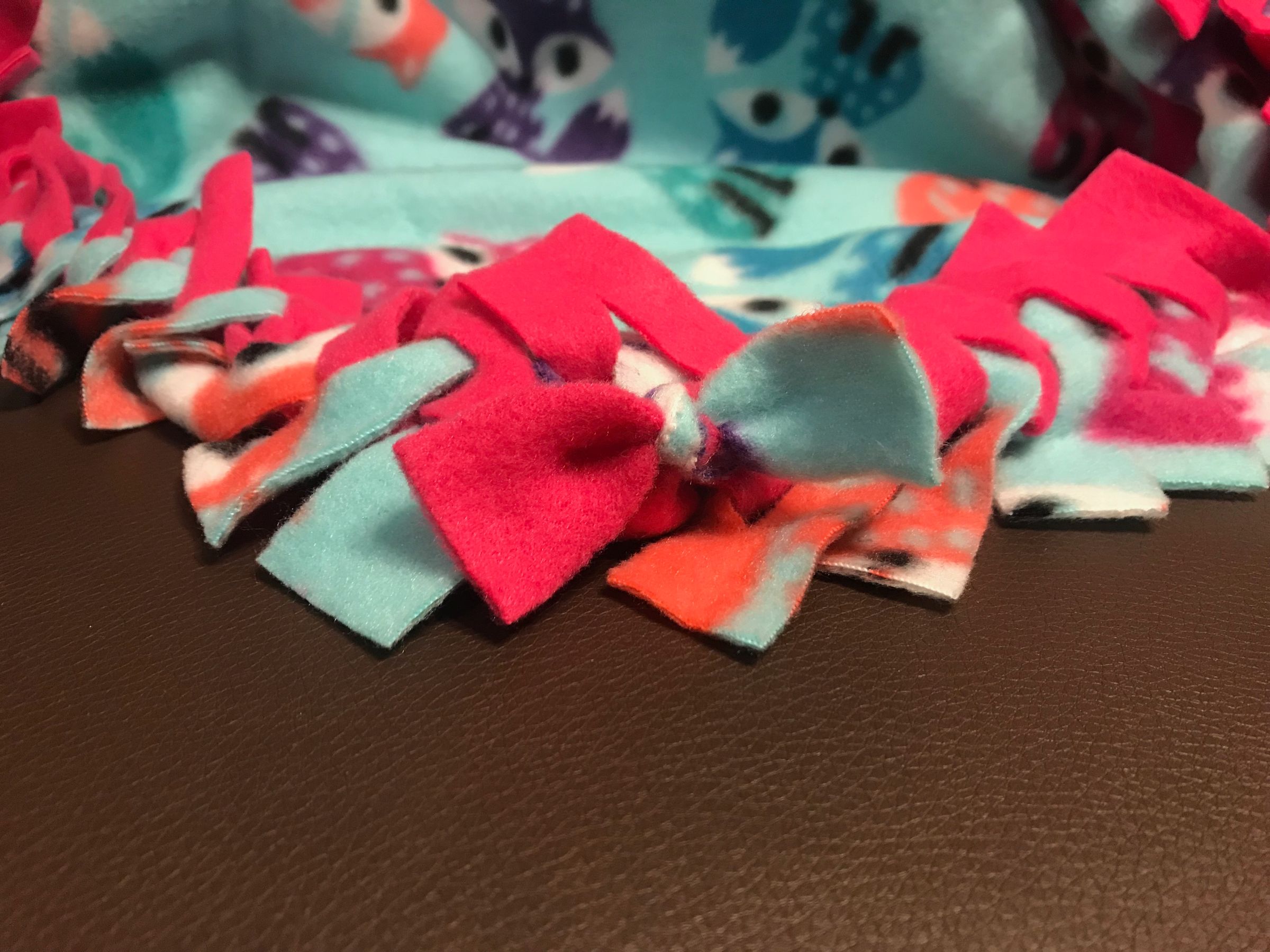 No Sew Fleece Blanket With Braided Edge 7 Steps Instructables